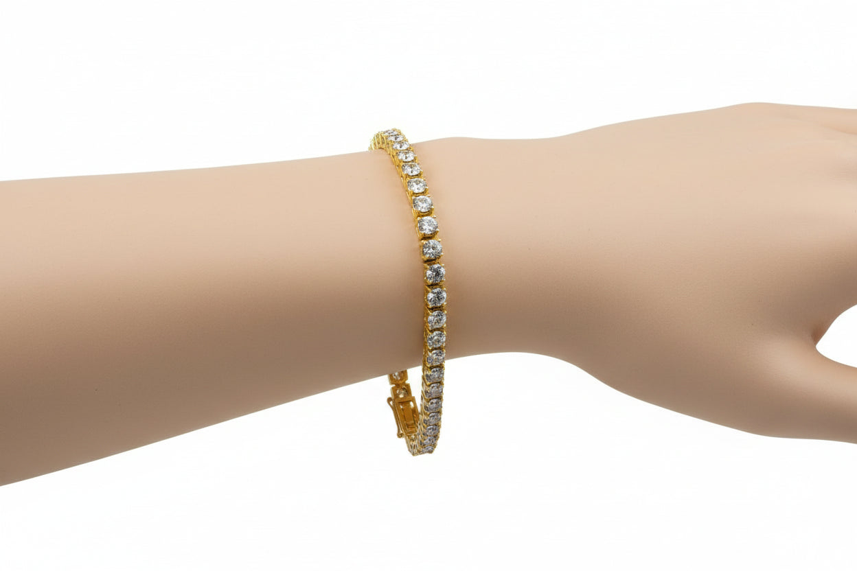 4mm Stainless steel tennis Bracelet