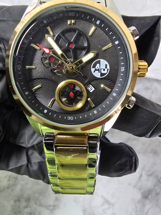 Executive 45mm Stainless Steel Chrono-Style Watch