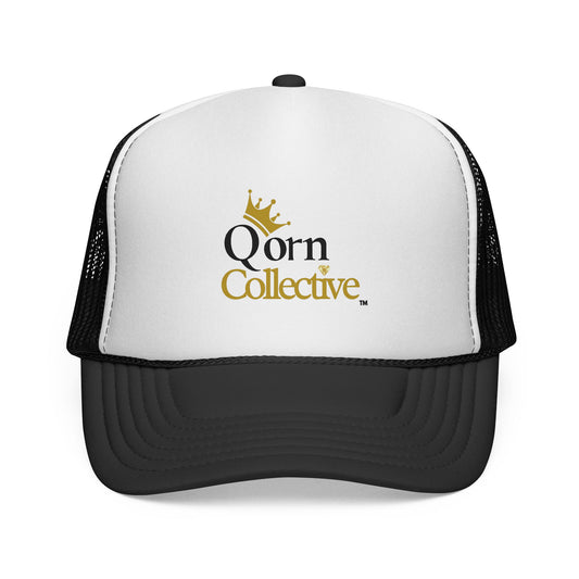 Qorn Collective Trucker Hat — Crown Logo Mesh Cap