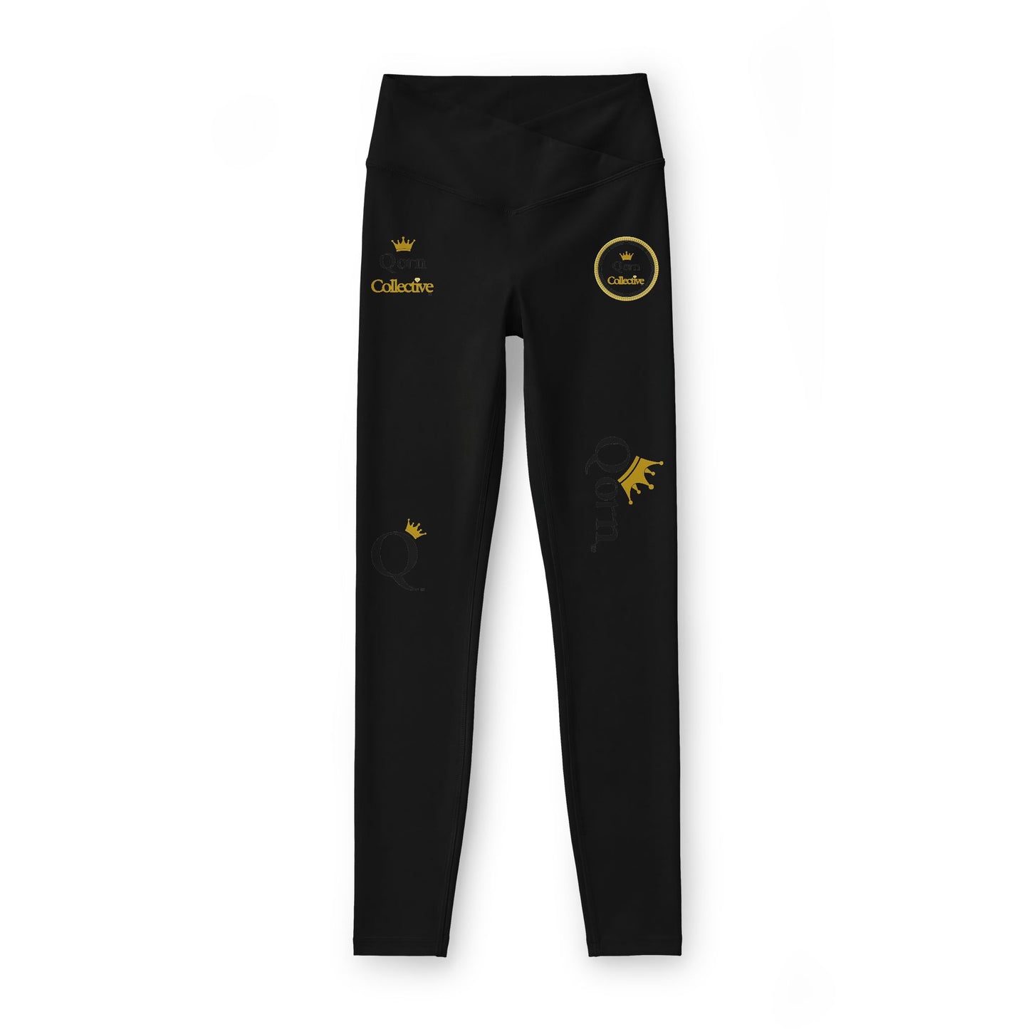 Qorn Logo Black Women’s Leggings — Branded Luxe Activewear