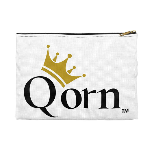 Qorn Crown Accessory Pouch — Branded Travel Makeup & Tech Organizer