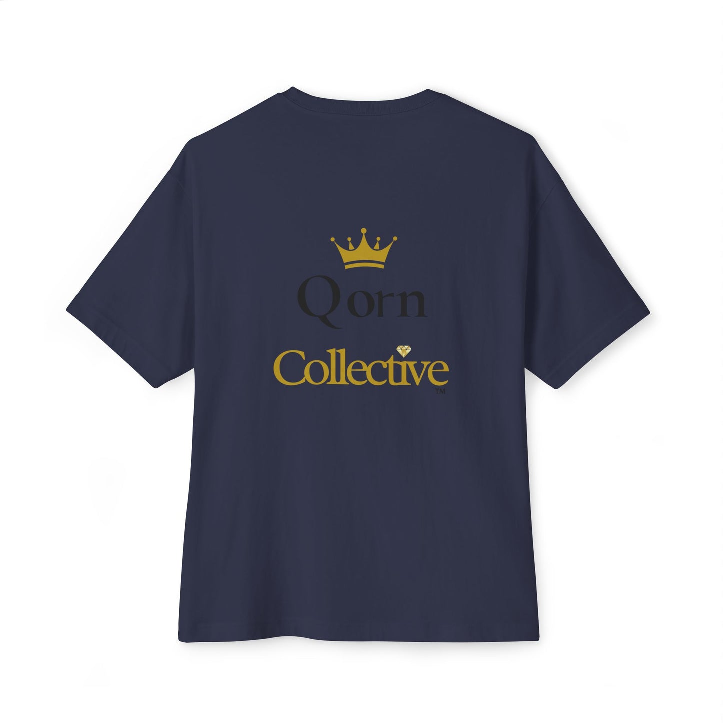 Qorn Collective Crown Tee — Oversized Boxy Graphic T-Shirt