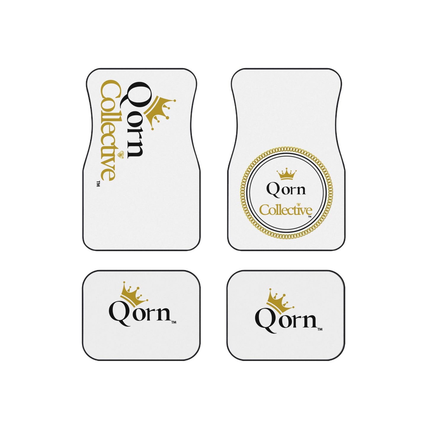 Qorn Collective Logo Car Floor Mats (Set of 4)