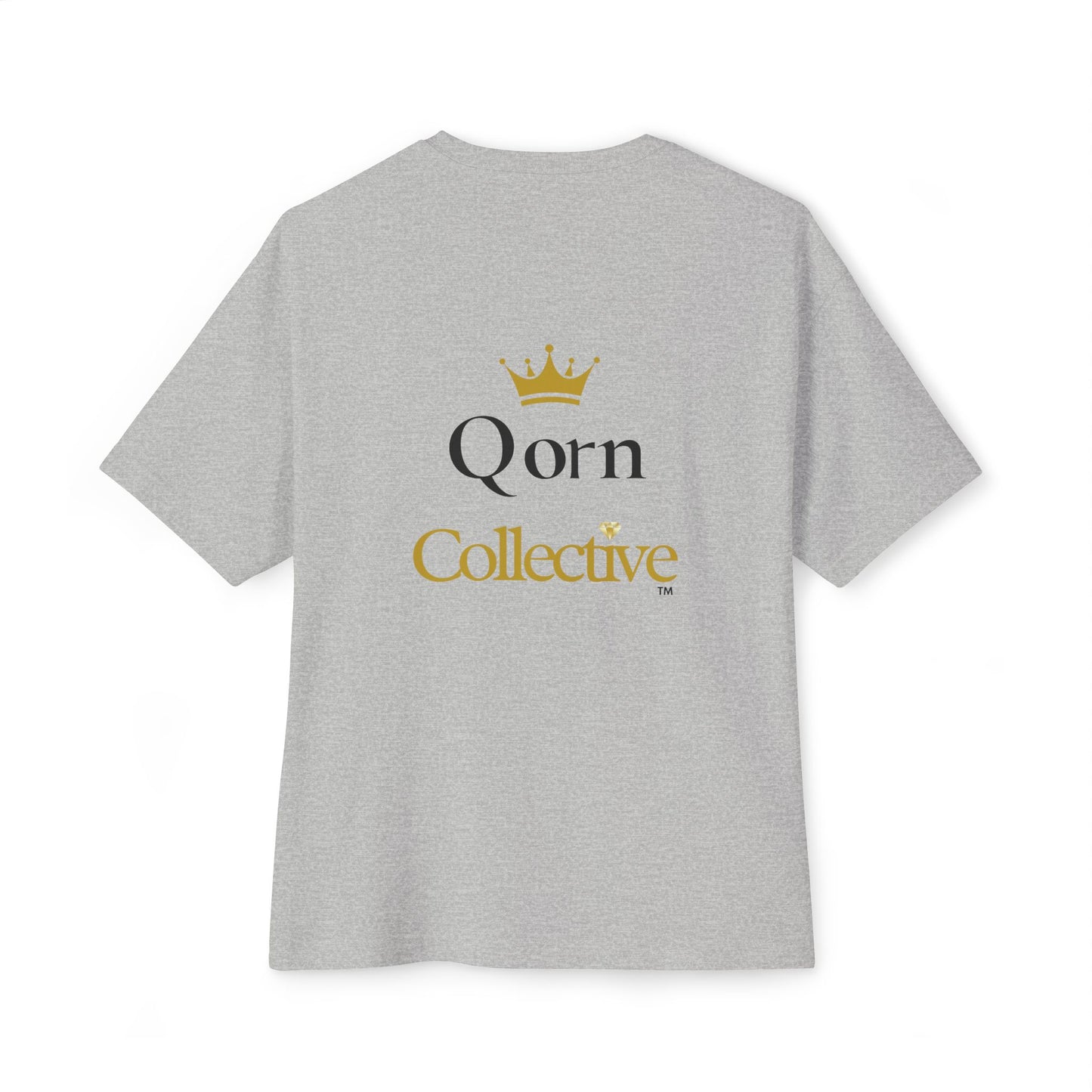 Qorn Collective Crown Tee — Oversized Boxy Graphic T-Shirt