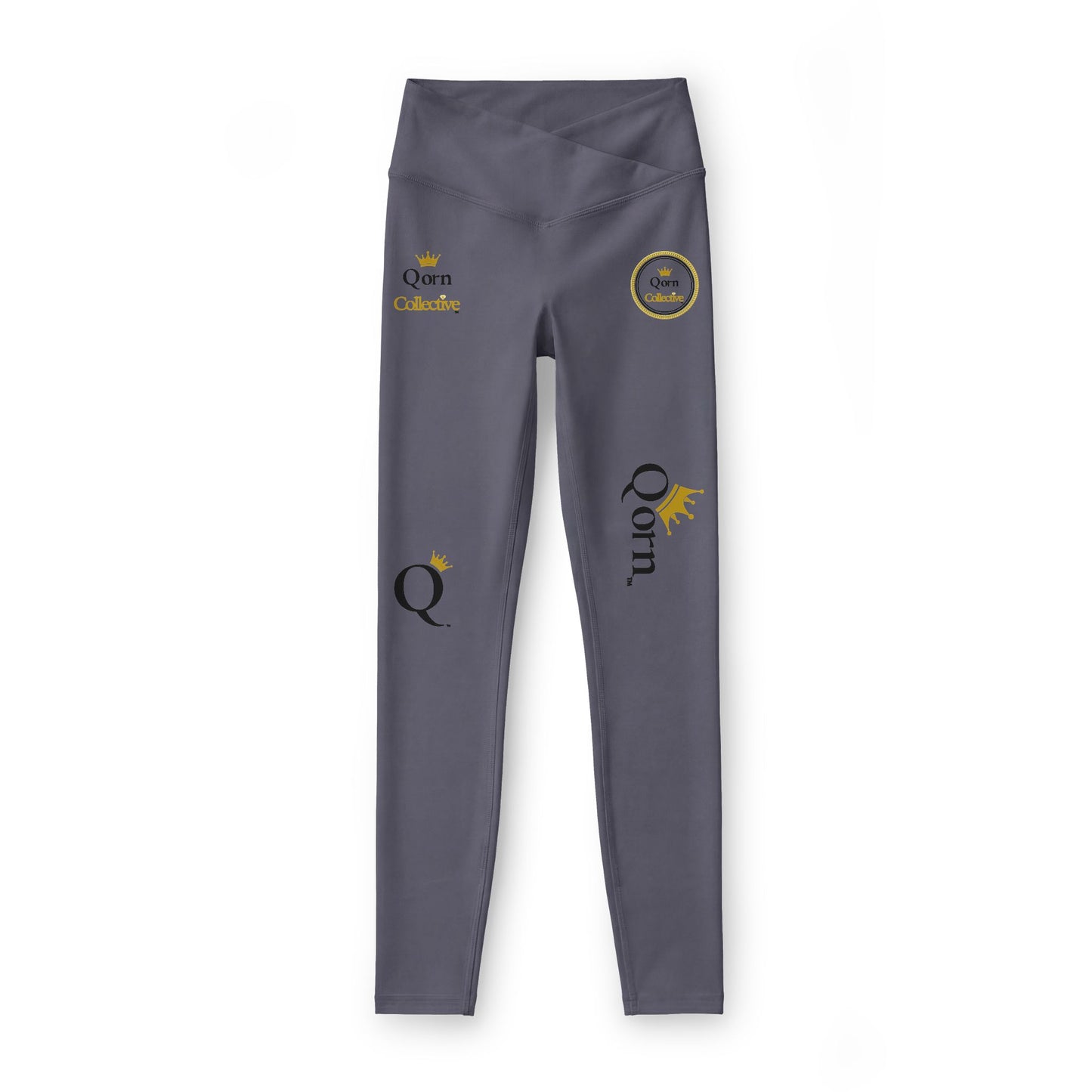Qorn Logo Black Women’s Leggings — Branded Luxe Activewear