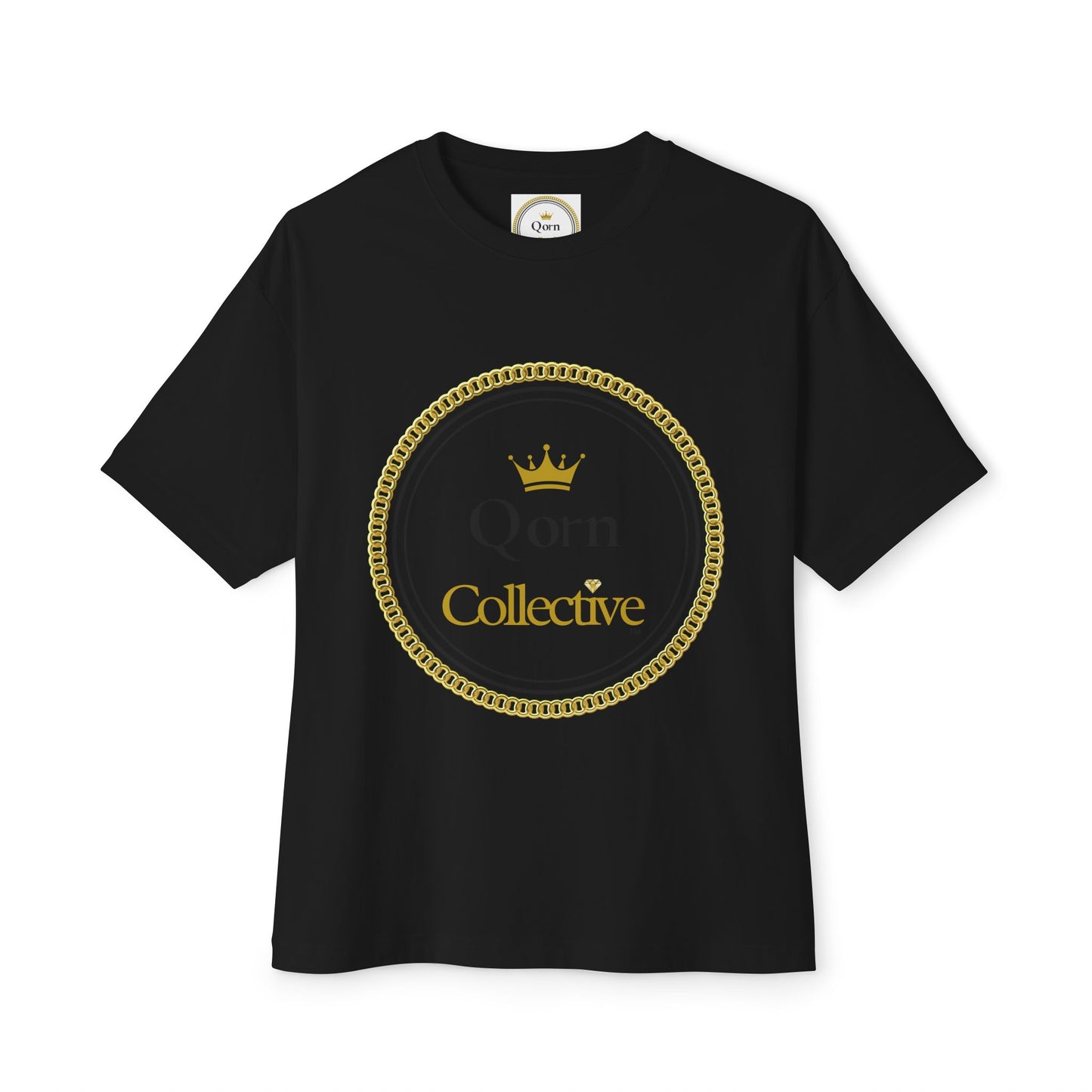 Qorn Collective Crown Tee — Oversized Boxy Graphic T-Shirt
