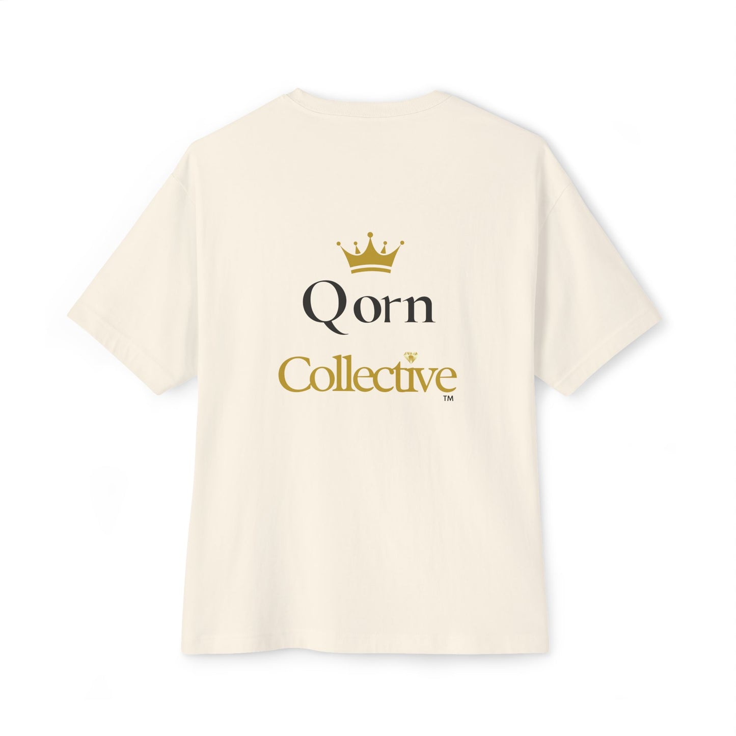Qorn Collective Crown Tee — Oversized Boxy Graphic T-Shirt