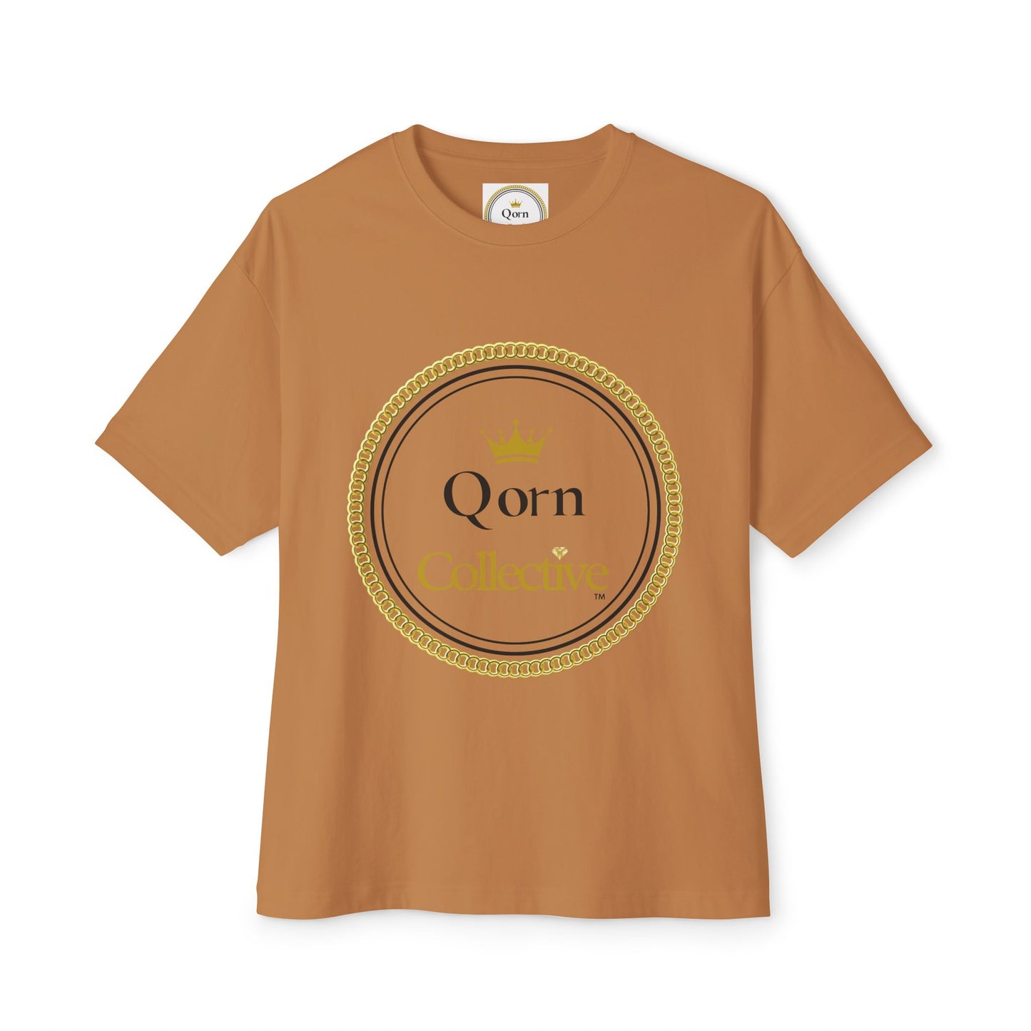 Qorn Collective Crown Tee — Oversized Boxy Graphic T-Shirt