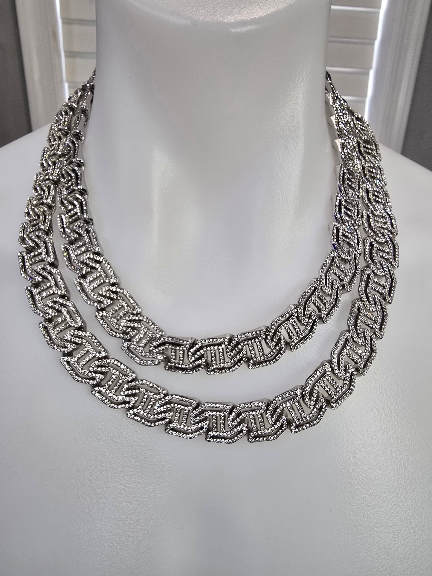 Glacier King 15mm vvs cz chain 20inch