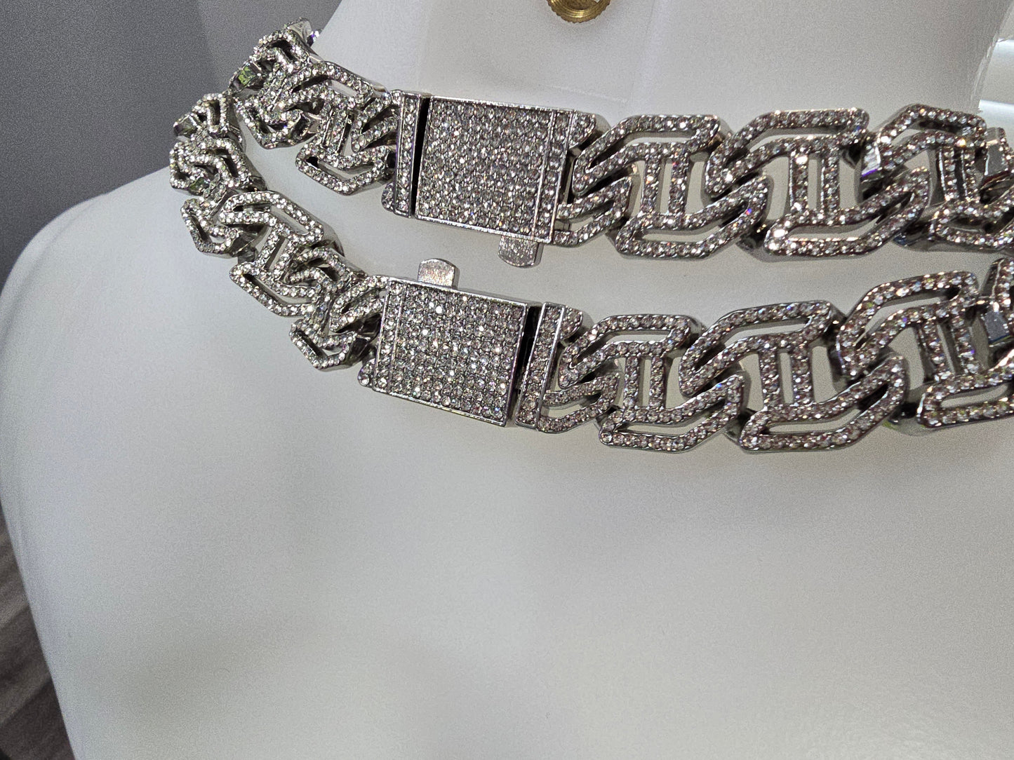 Glacier King 15mm vvs cz chain 20inch