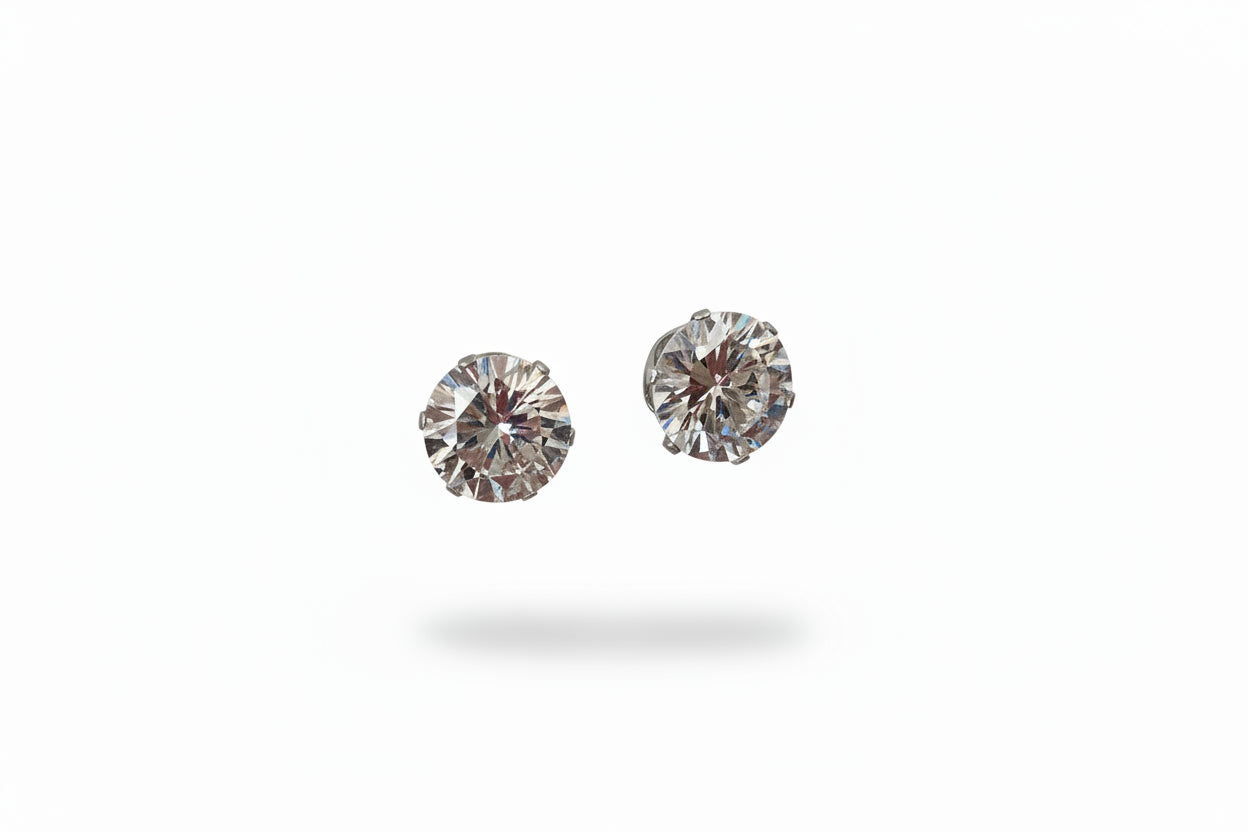 10mm Premium 925 Sterling Silver VVS CZ