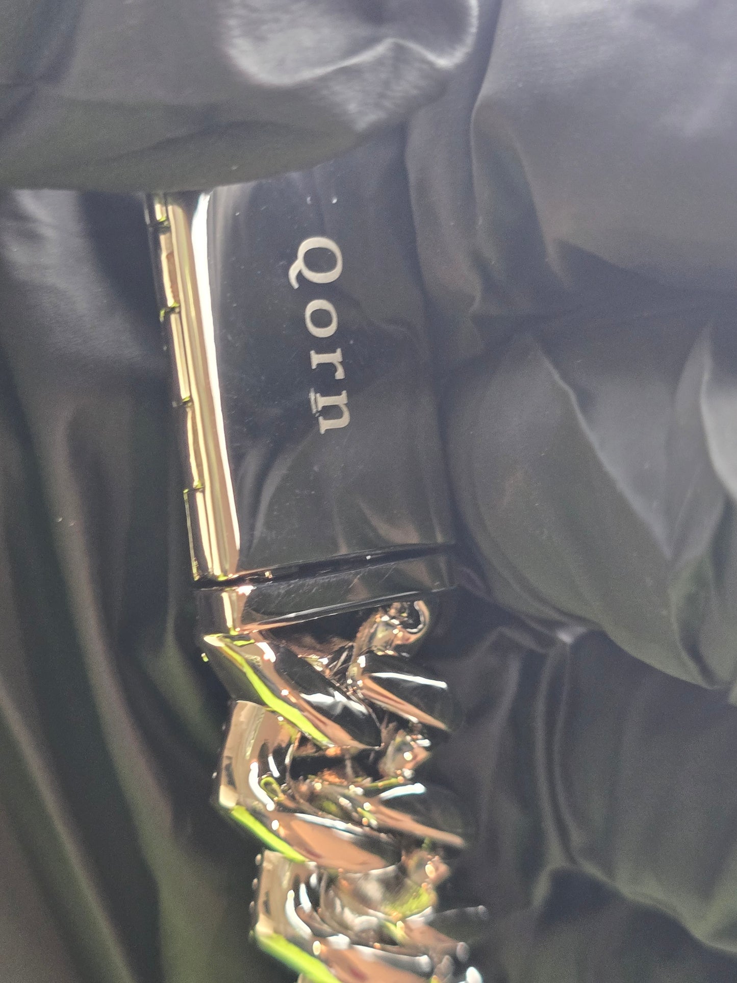 Sample The Signature"Qorn" Heavy Hitter Cubana  Multi-Row Iced- Out links 5X PLATING