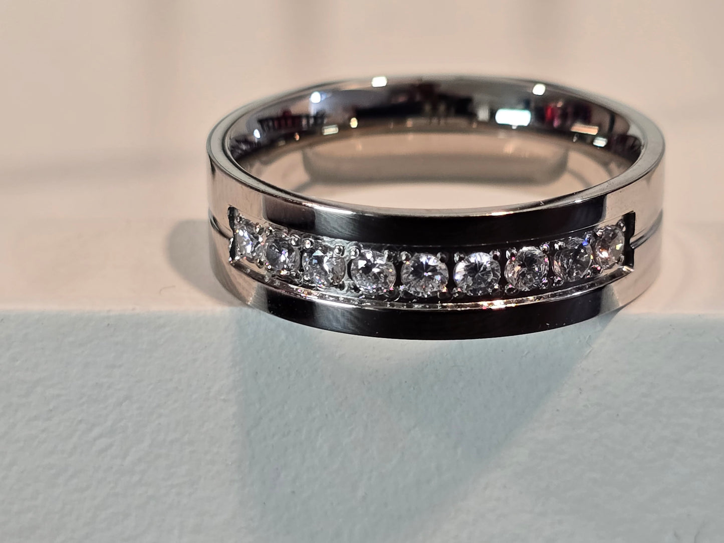 Qorn Luminary CZ Statement Ring — 316L Stainless Steel