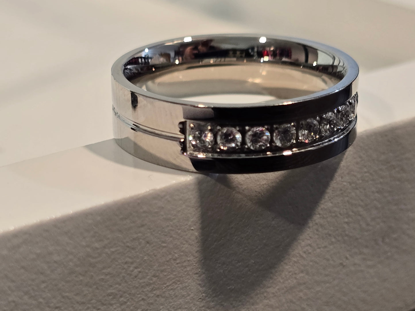 Qorn Luminary CZ Statement Ring — 316L Stainless Steel