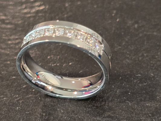 Qorn Luminary CZ Statement Ring — 316L Stainless Steel