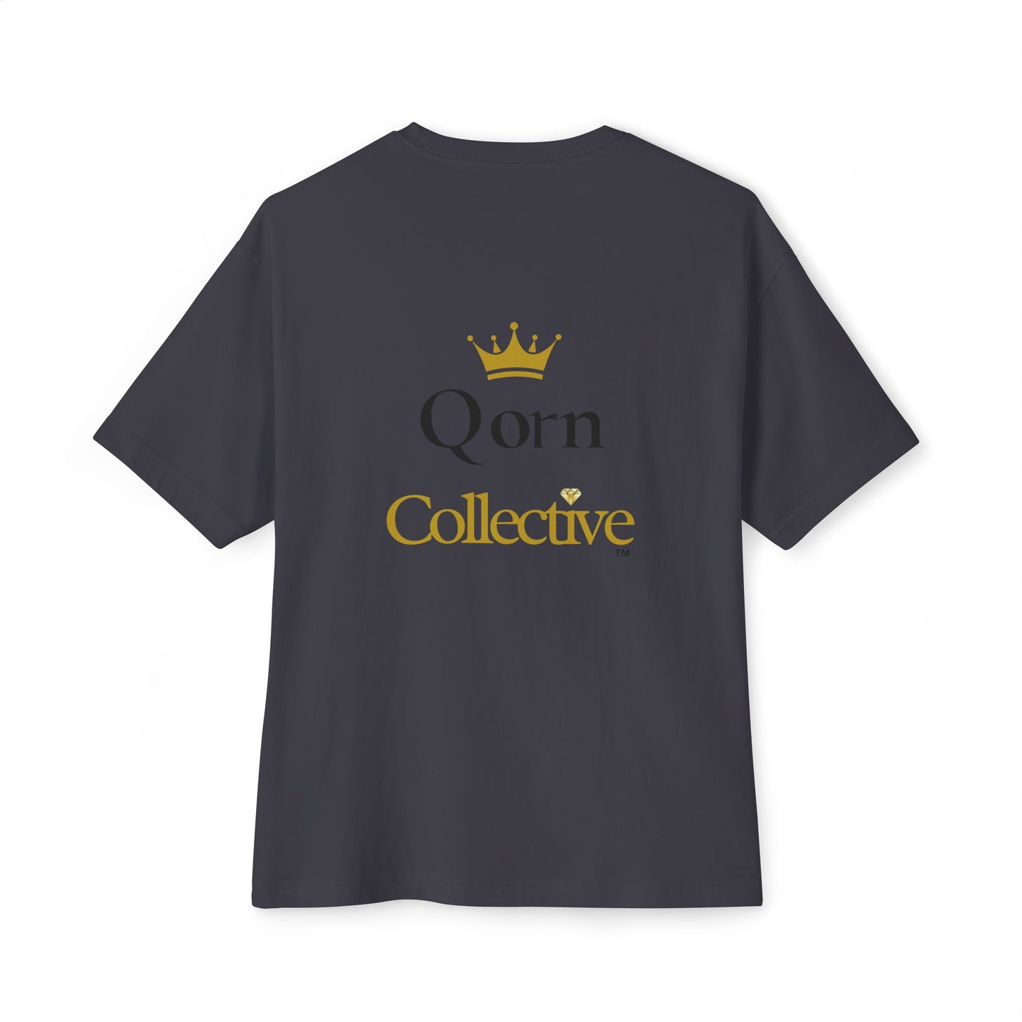 Qorn Collective Crown Tee — Oversized Boxy Graphic T-Shirt