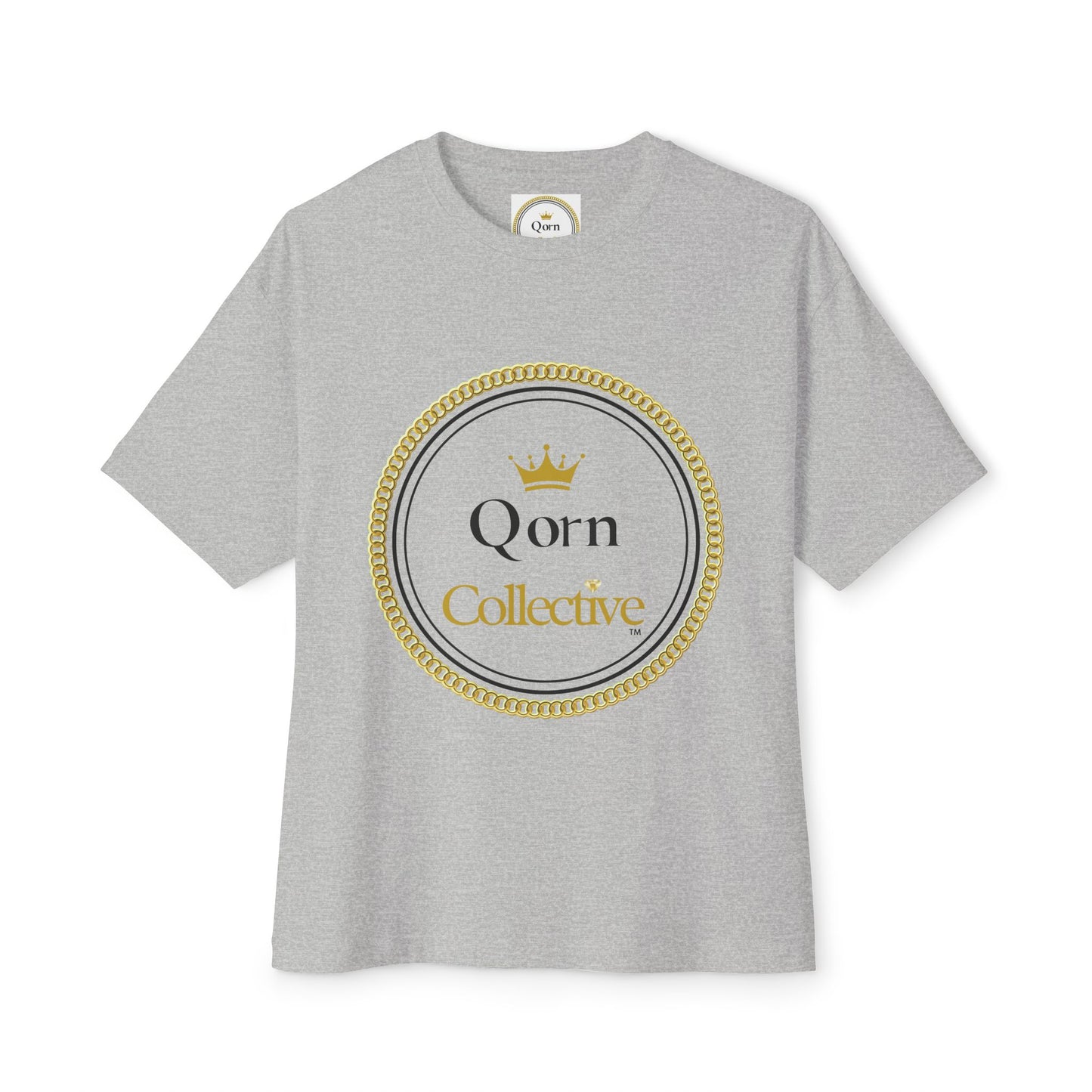 Qorn Collective Crown Tee — Oversized Boxy Graphic T-Shirt