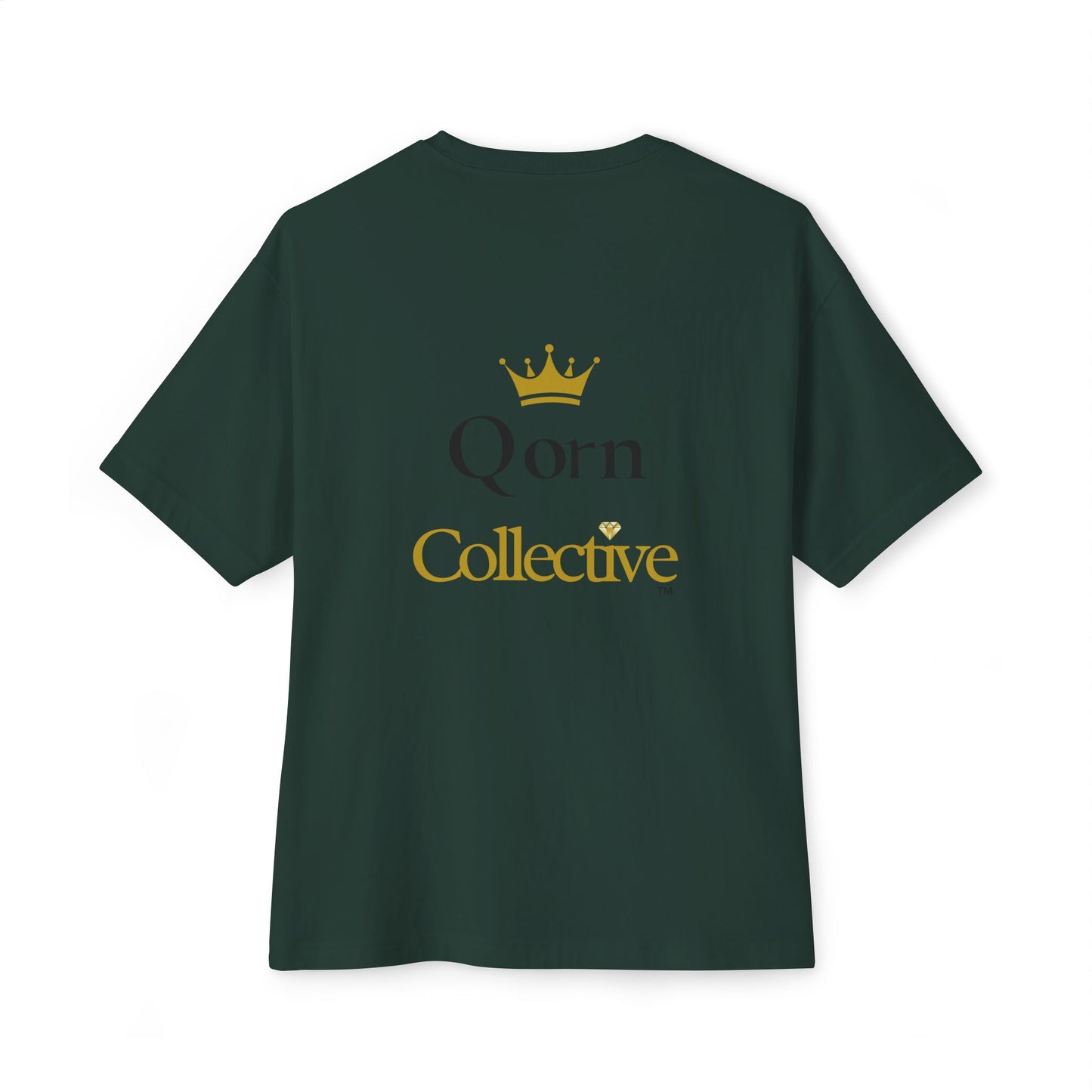 Qorn Collective Crown Tee — Oversized Boxy Graphic T-Shirt