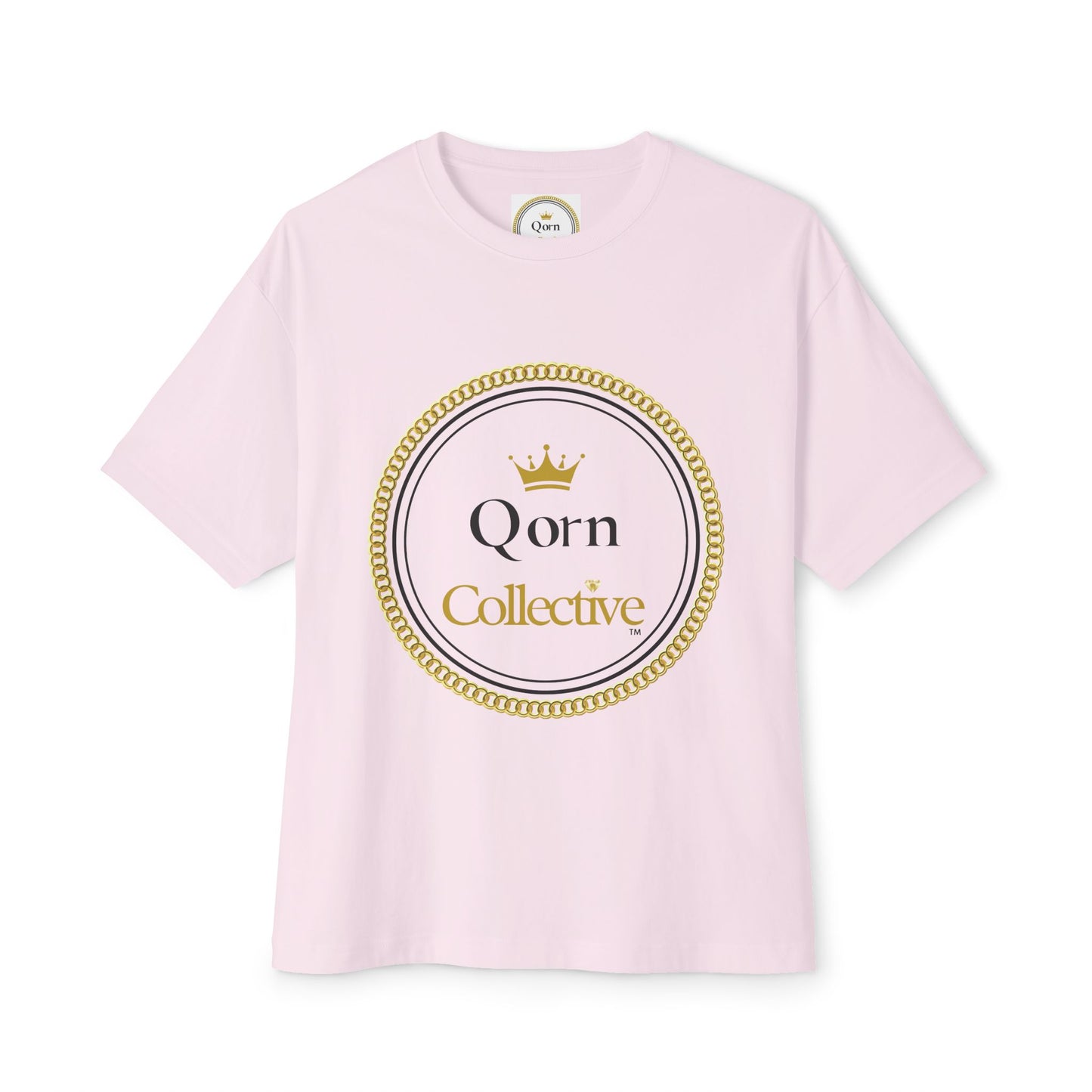 Qorn Collective Crown Tee — Oversized Boxy Graphic T-Shirt