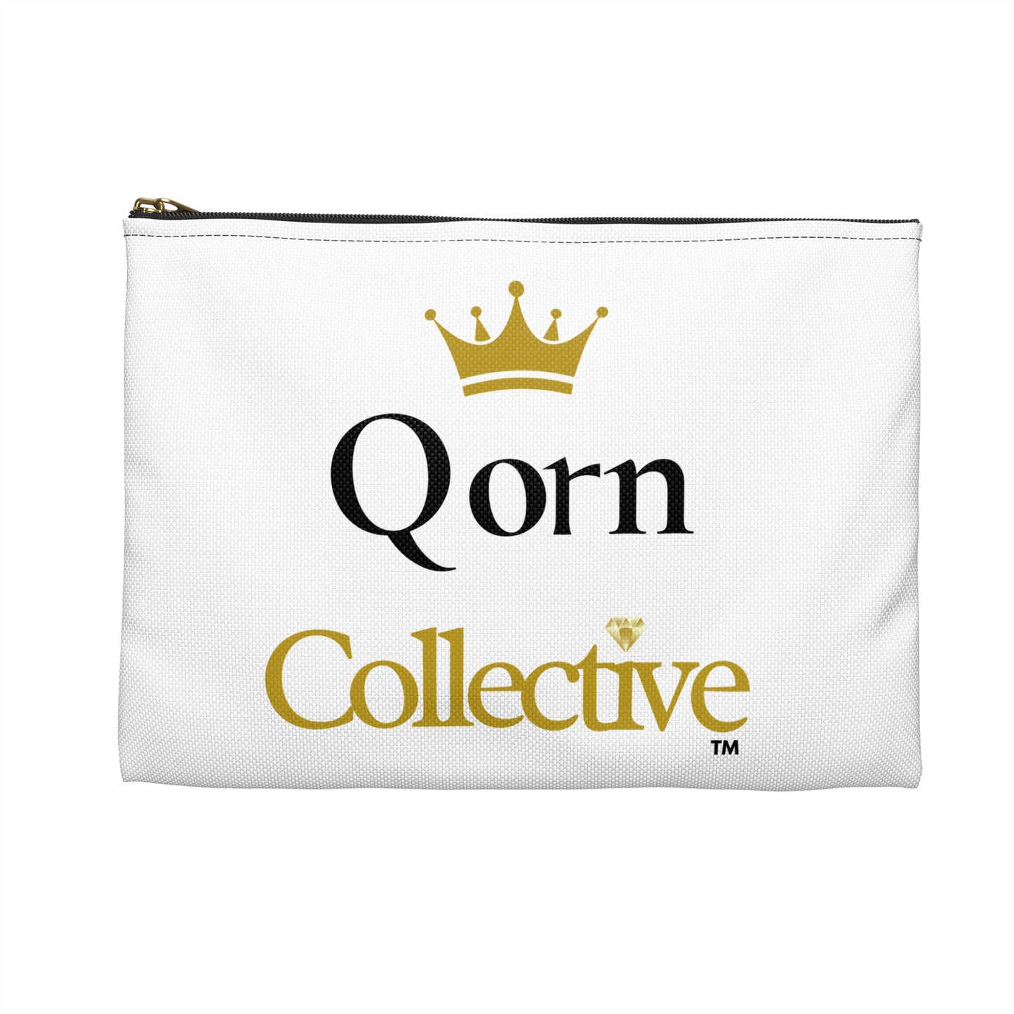 Qorn Crown Accessory Pouch — Branded Travel Makeup & Tech Organizer