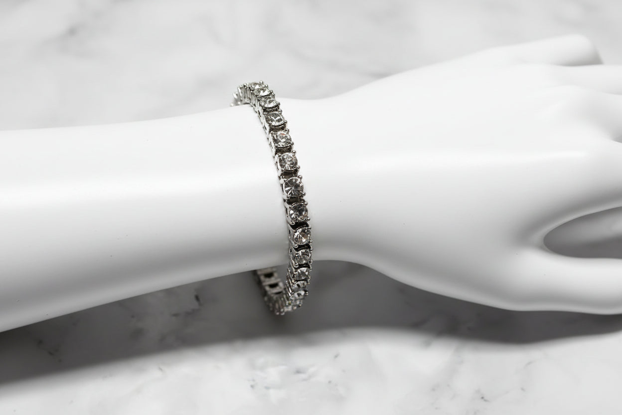 4mm Stainless steel tennis Bracelet