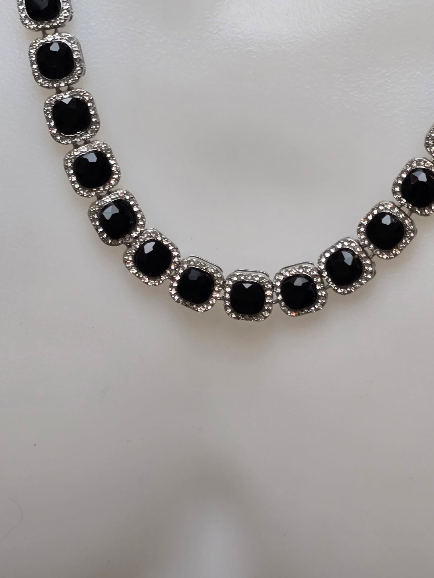 12MM Halo Cushion Cut Vibrant Tennis Necklace