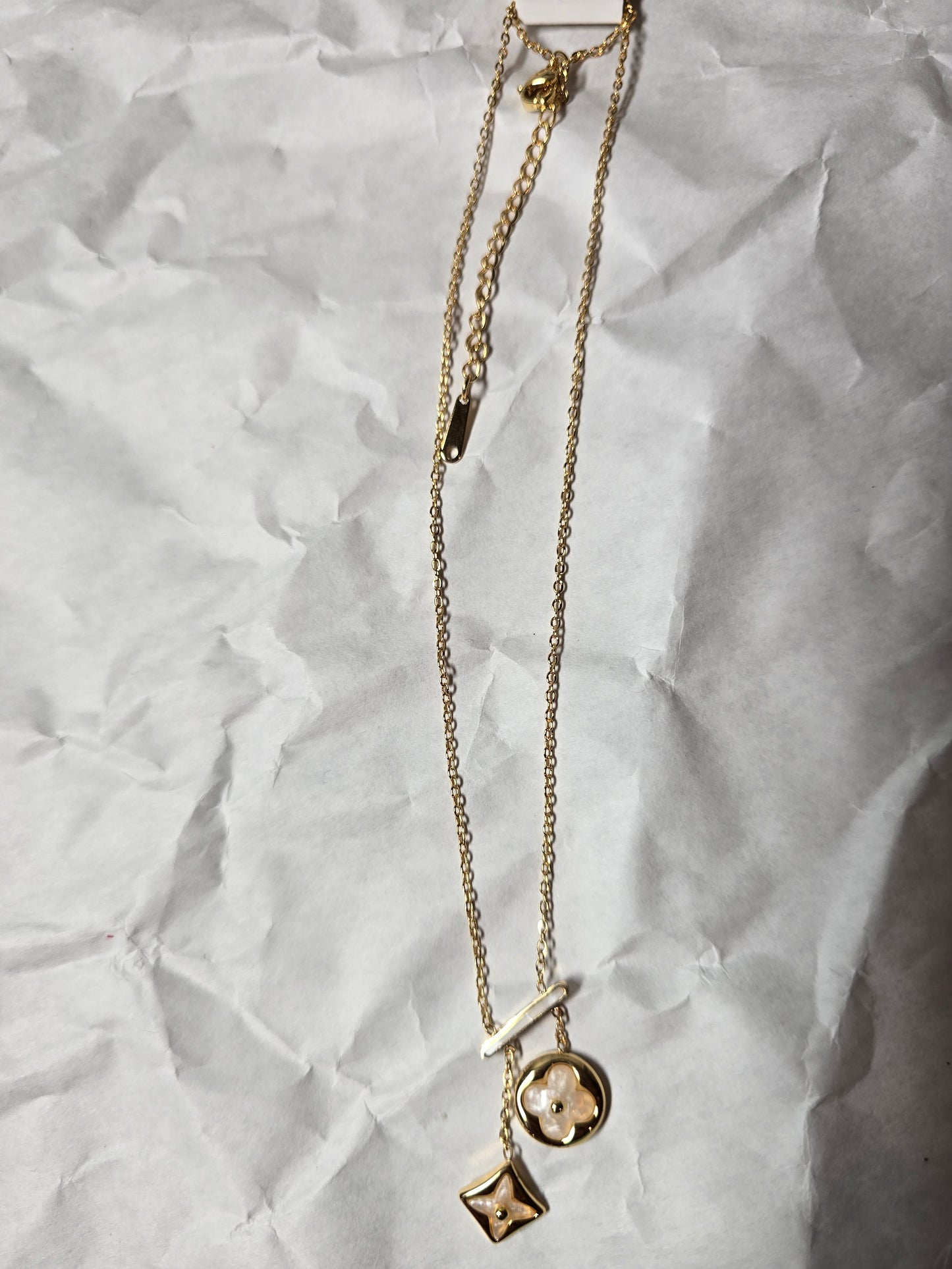 Clover Motif  adjustable Necklace | Premium Stainless Steel
