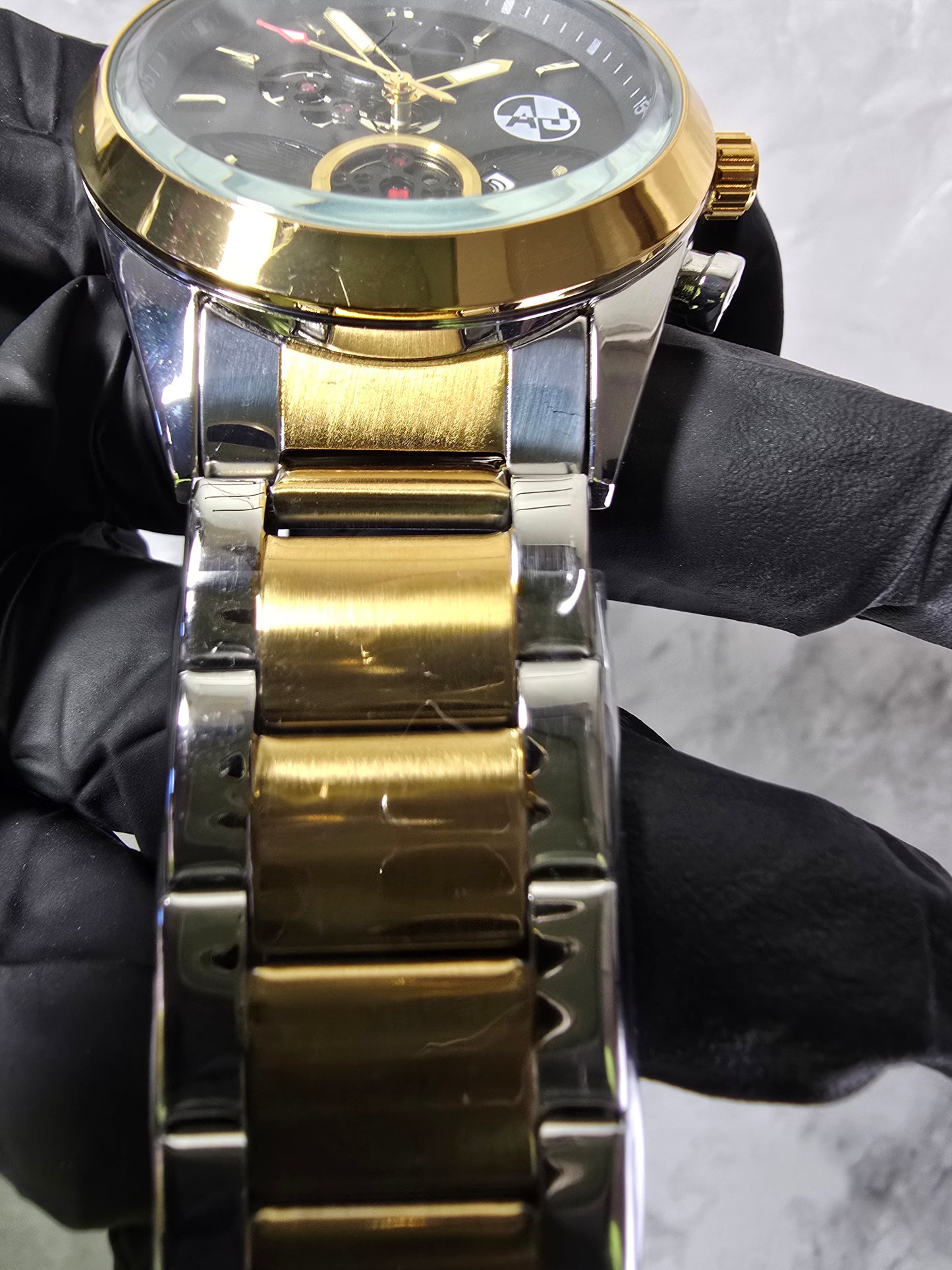Executive 45mm Stainless Steel Chrono-Style Watch