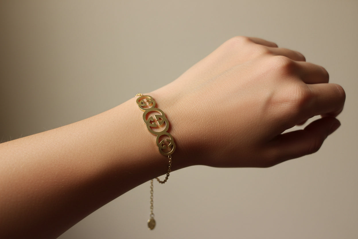 Premium Stainless Steel  beaded circles Bracelet
