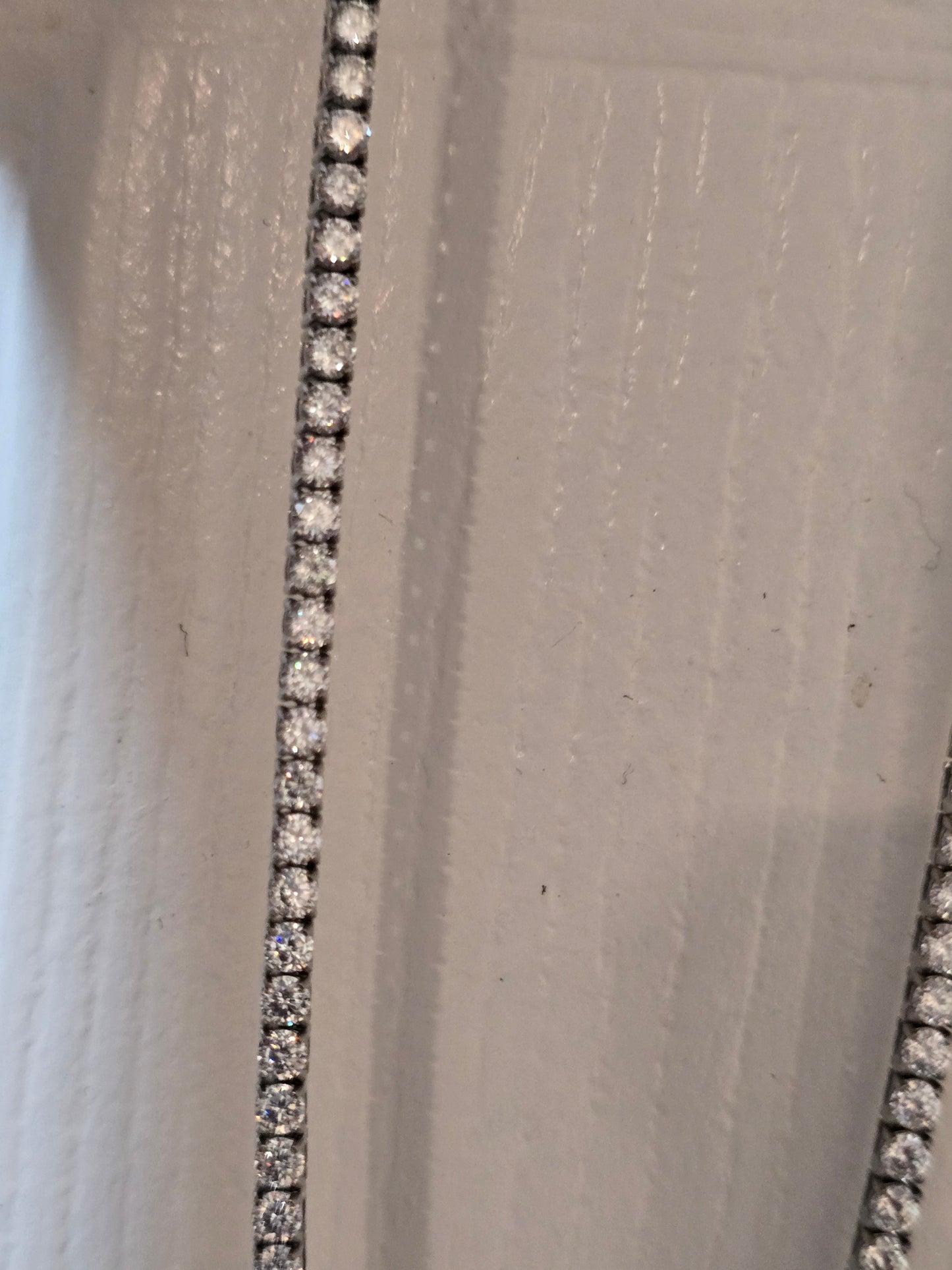 Qorn Signature Series 3mm Moissanite Tennis Chain (18") — Flawless FL D-Color 3EX