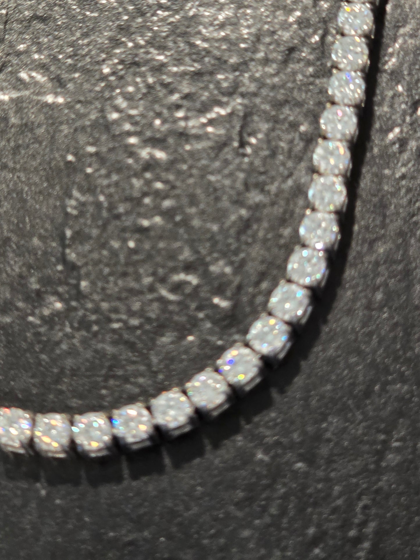 Qorn Signature Series 3mm Moissanite Tennis Chain (18") — Flawless FL D-Color 3EX