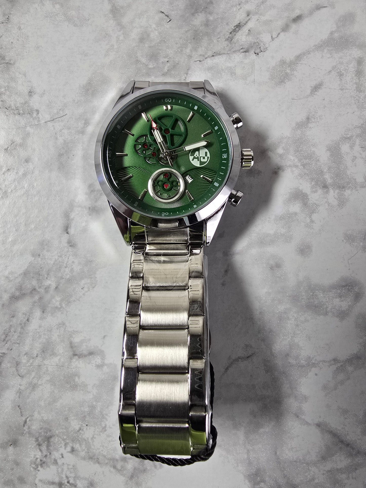 Executive 45mm Stainless Steel Chrono-Style Watch