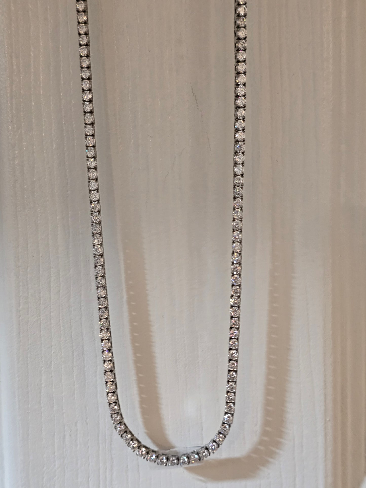 Qorn Signature Series 3mm Moissanite Tennis Chain (18") — Flawless FL D-Color 3EX