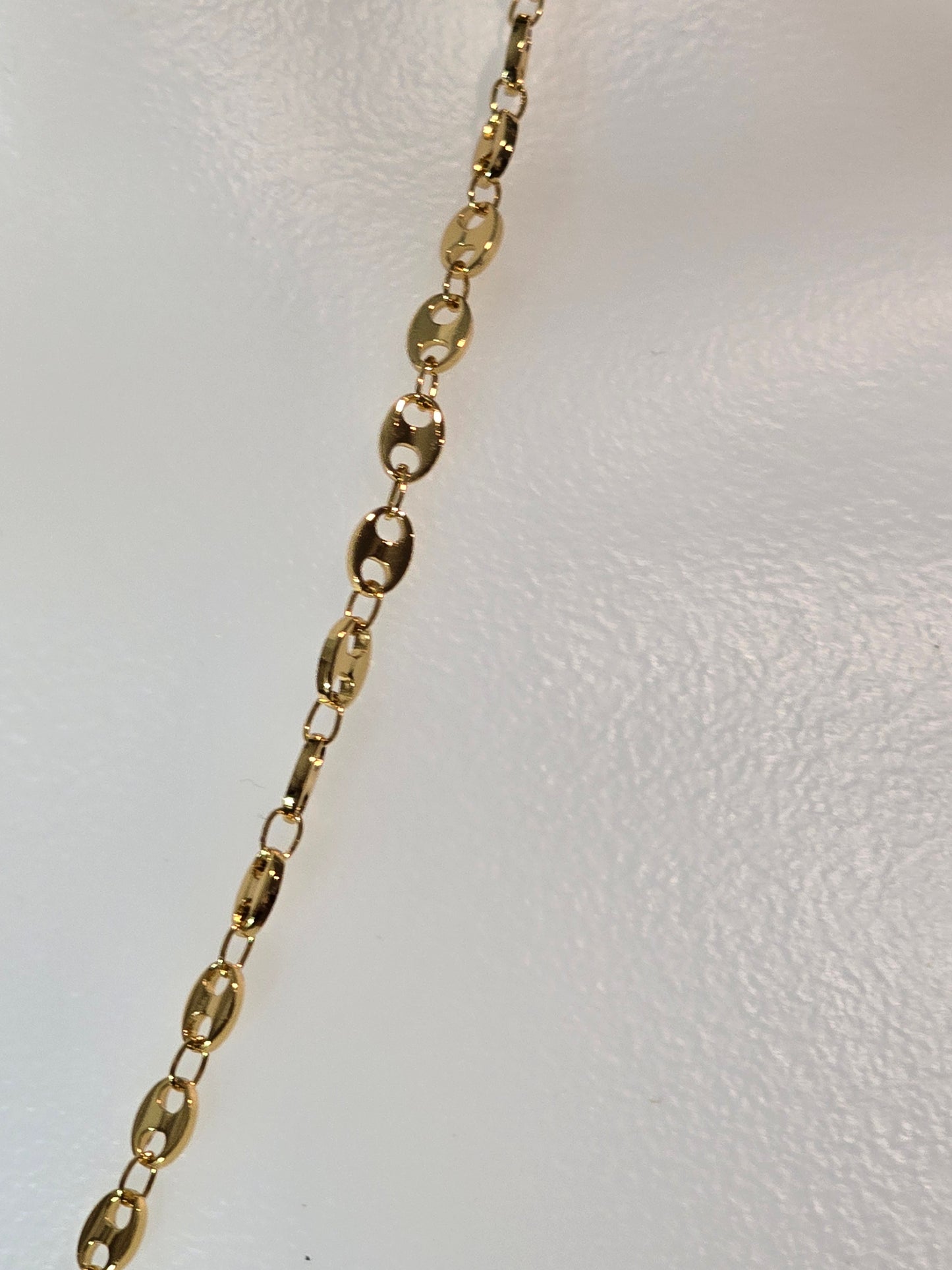20-Inch Gold tone Mariner Link Necklace Stainless Steel