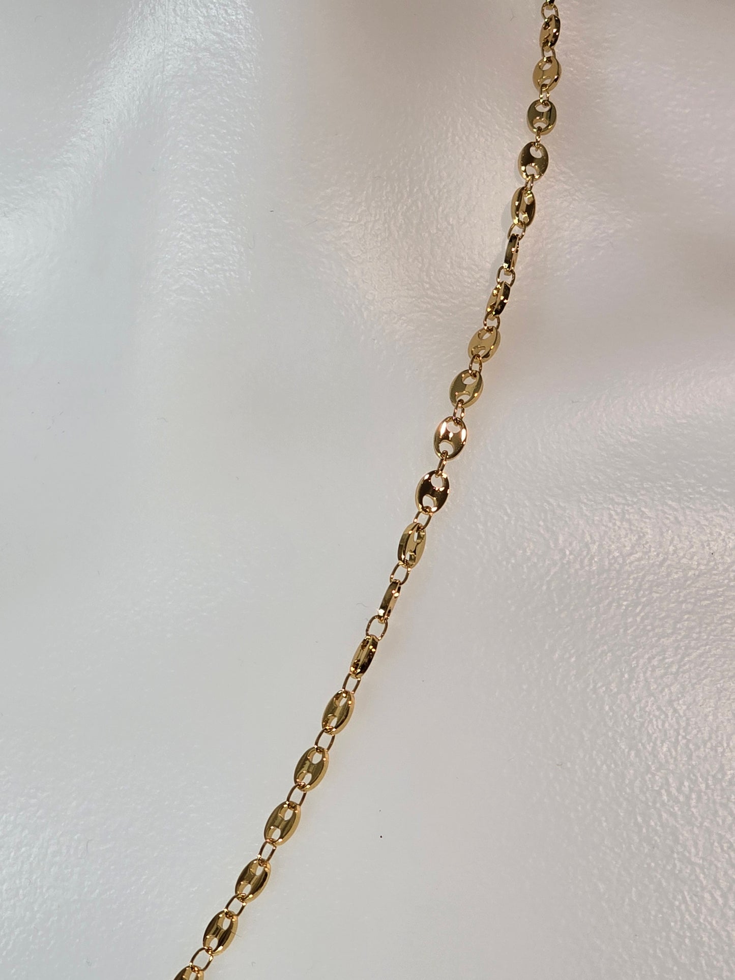 20-Inch Gold tone Mariner Link Necklace Stainless Steel