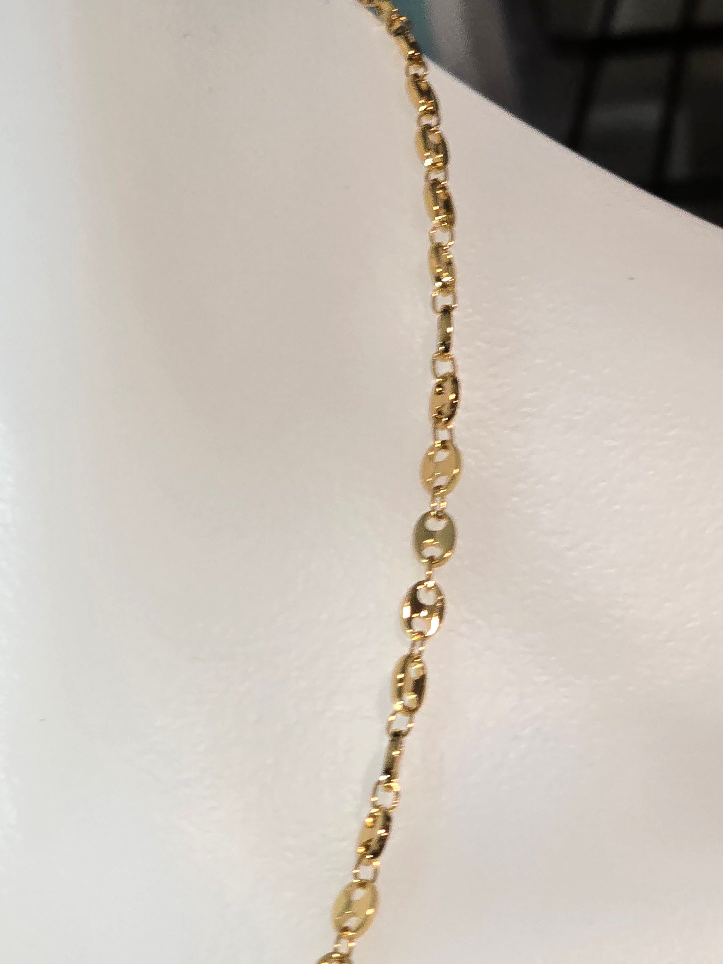 20-Inch Gold tone Mariner Link Necklace Stainless Steel