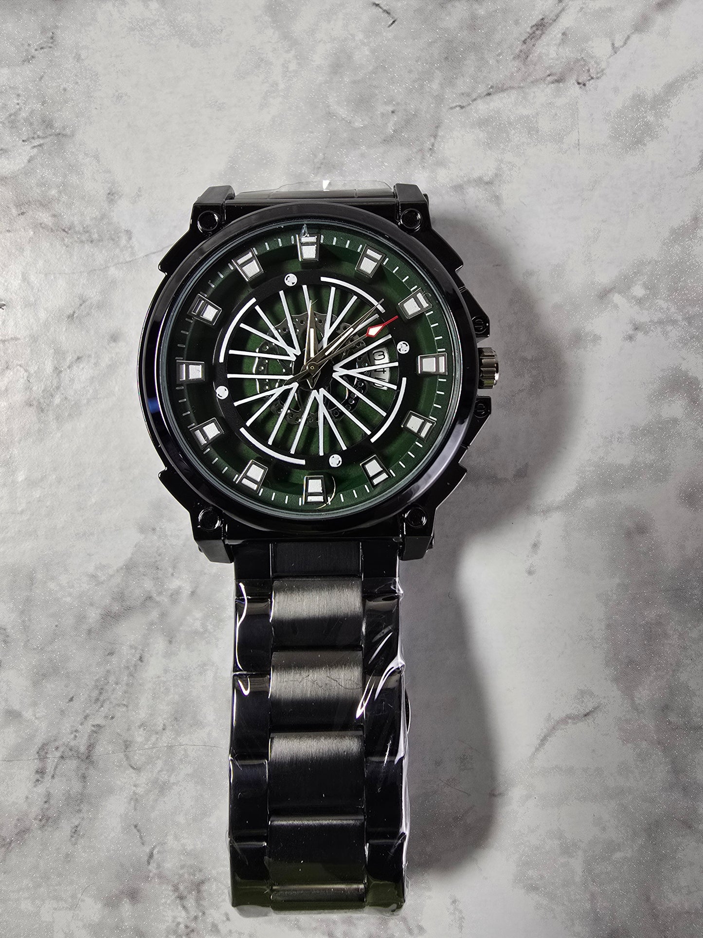 Avant-Garde 45mm Stainless Steel "Sunburst" Edition.(Spinners)Spin the wheel
