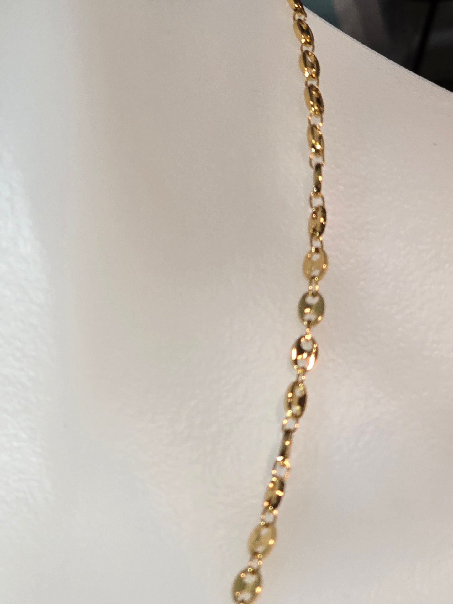 20-Inch Gold tone Mariner Link Necklace Stainless Steel