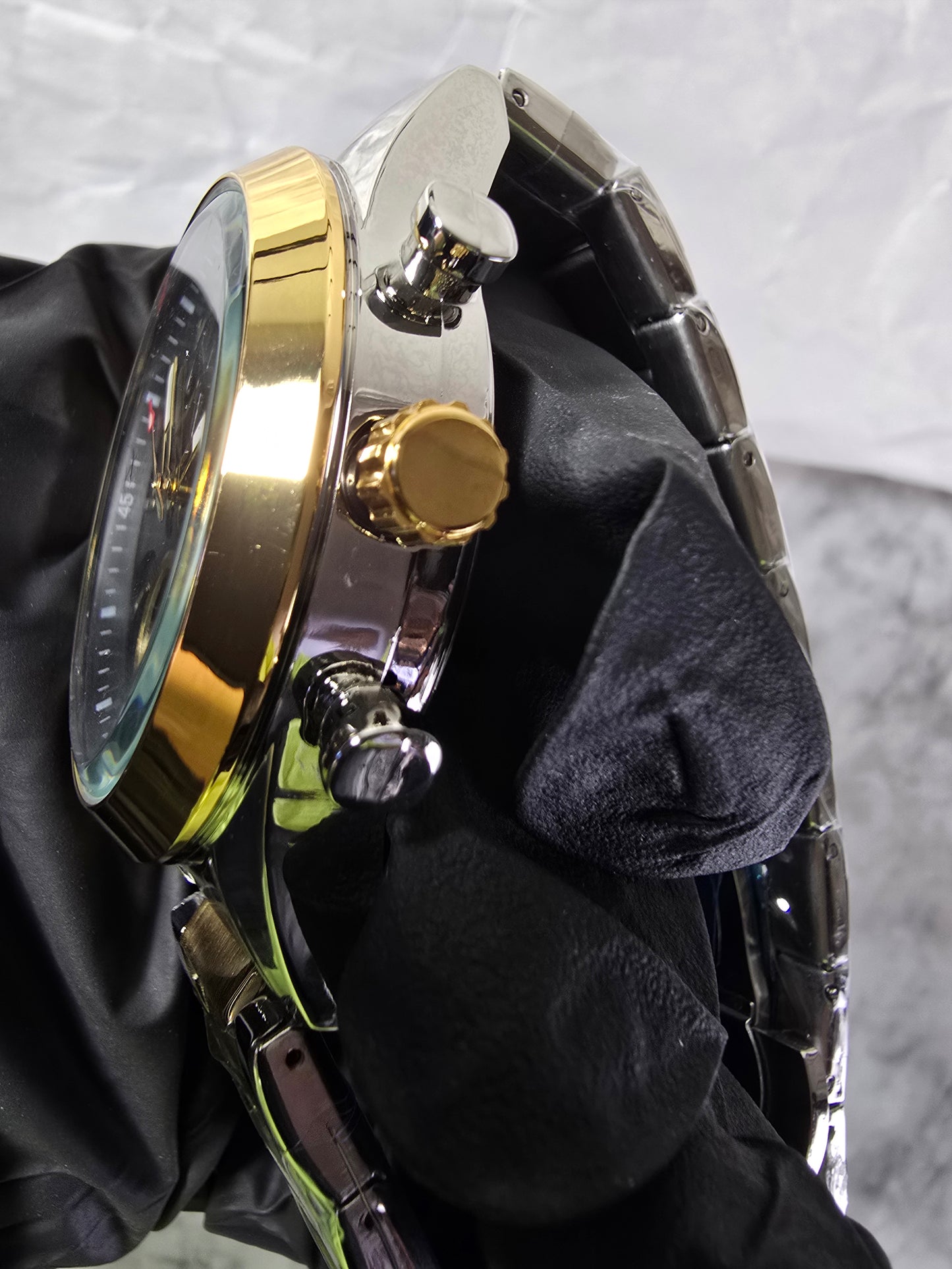 Executive 45mm Stainless Steel Chrono-Style Watch