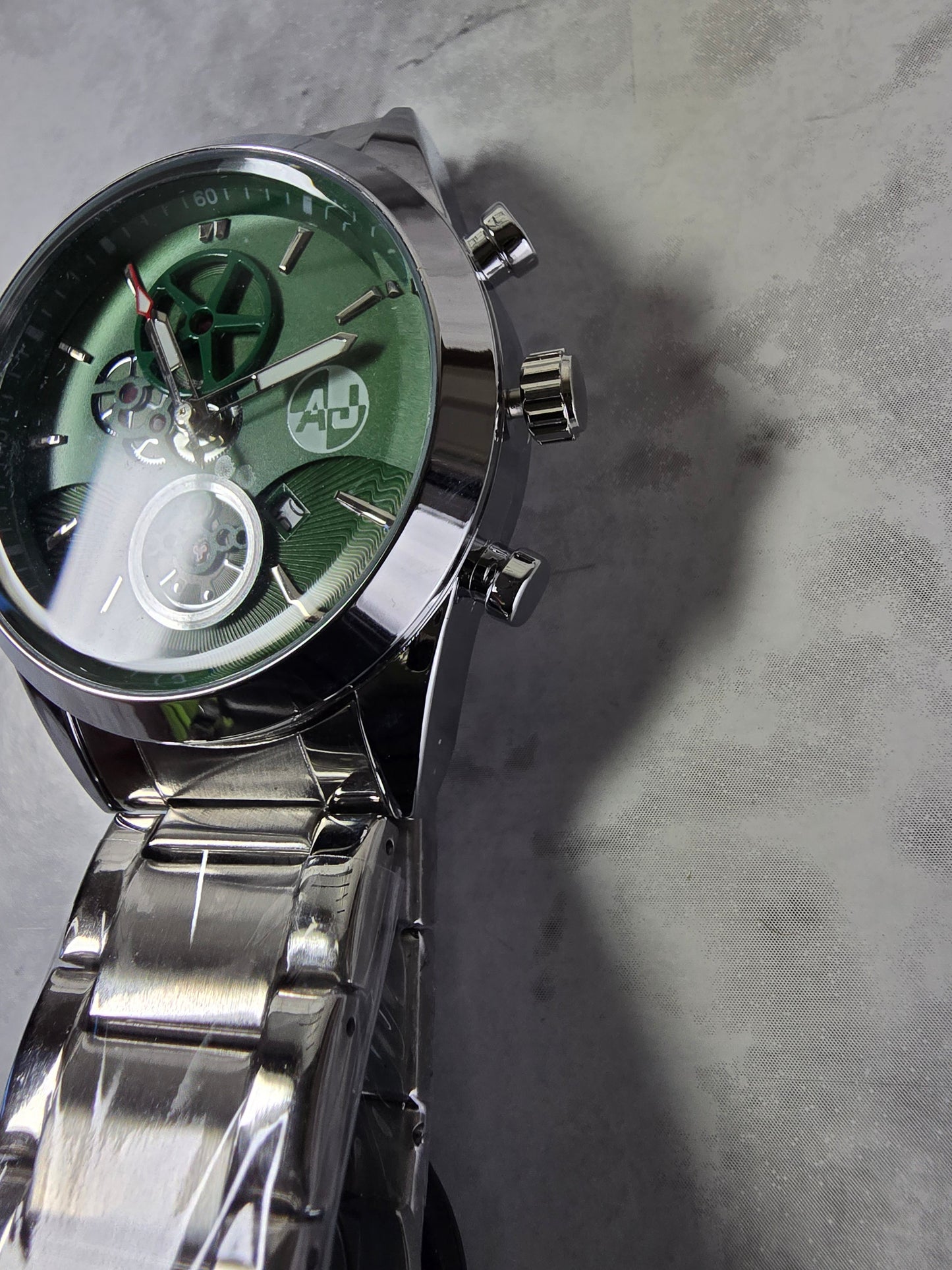 Executive 45mm Stainless Steel Chrono-Style Watch