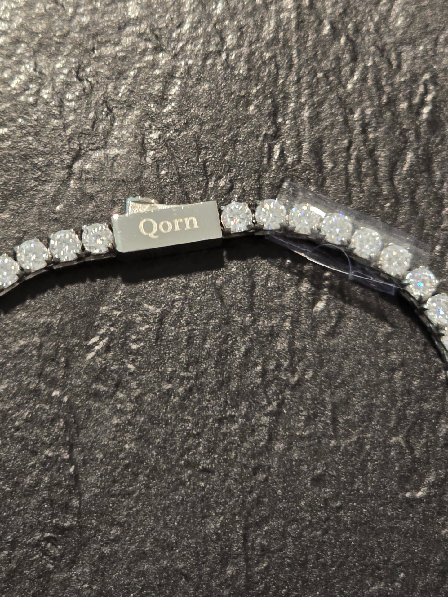 Qorn Signature Series 3mm Moissanite Tennis Chain (18") — Flawless FL D-Color 3EX