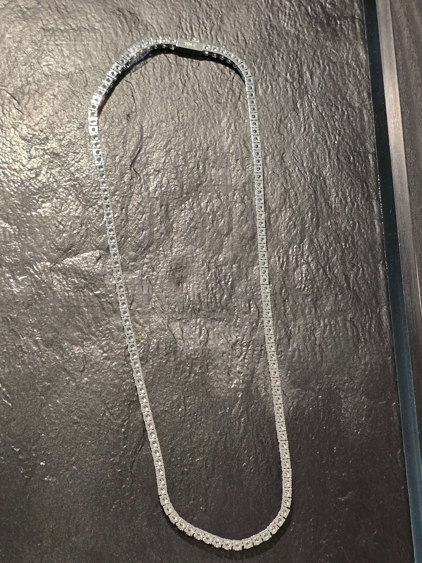 Qorn Signature Series 3mm Moissanite Tennis Chain (18") — Flawless FL D-Color 3EX