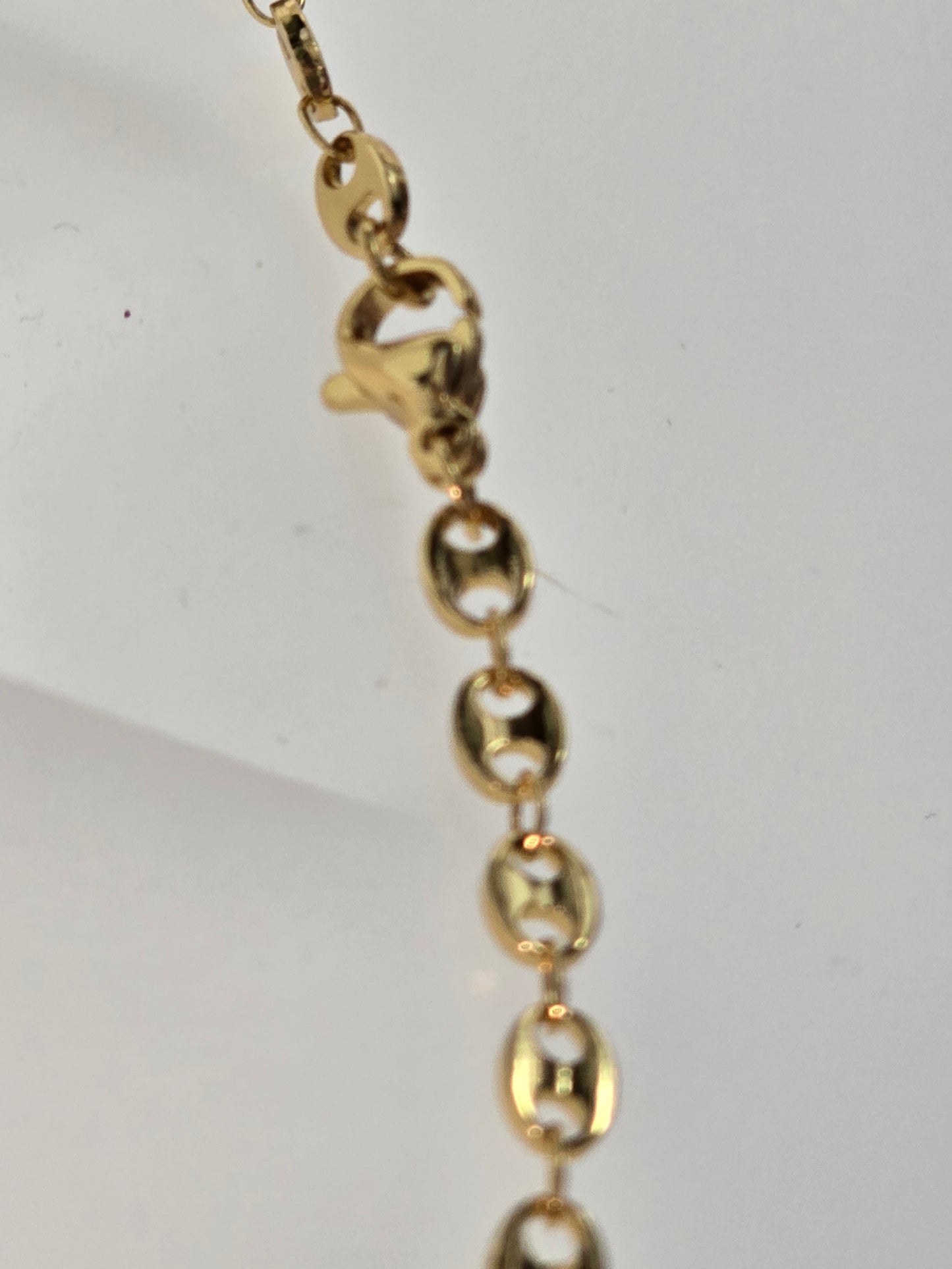 20-Inch Gold tone Mariner Link Necklace Stainless Steel