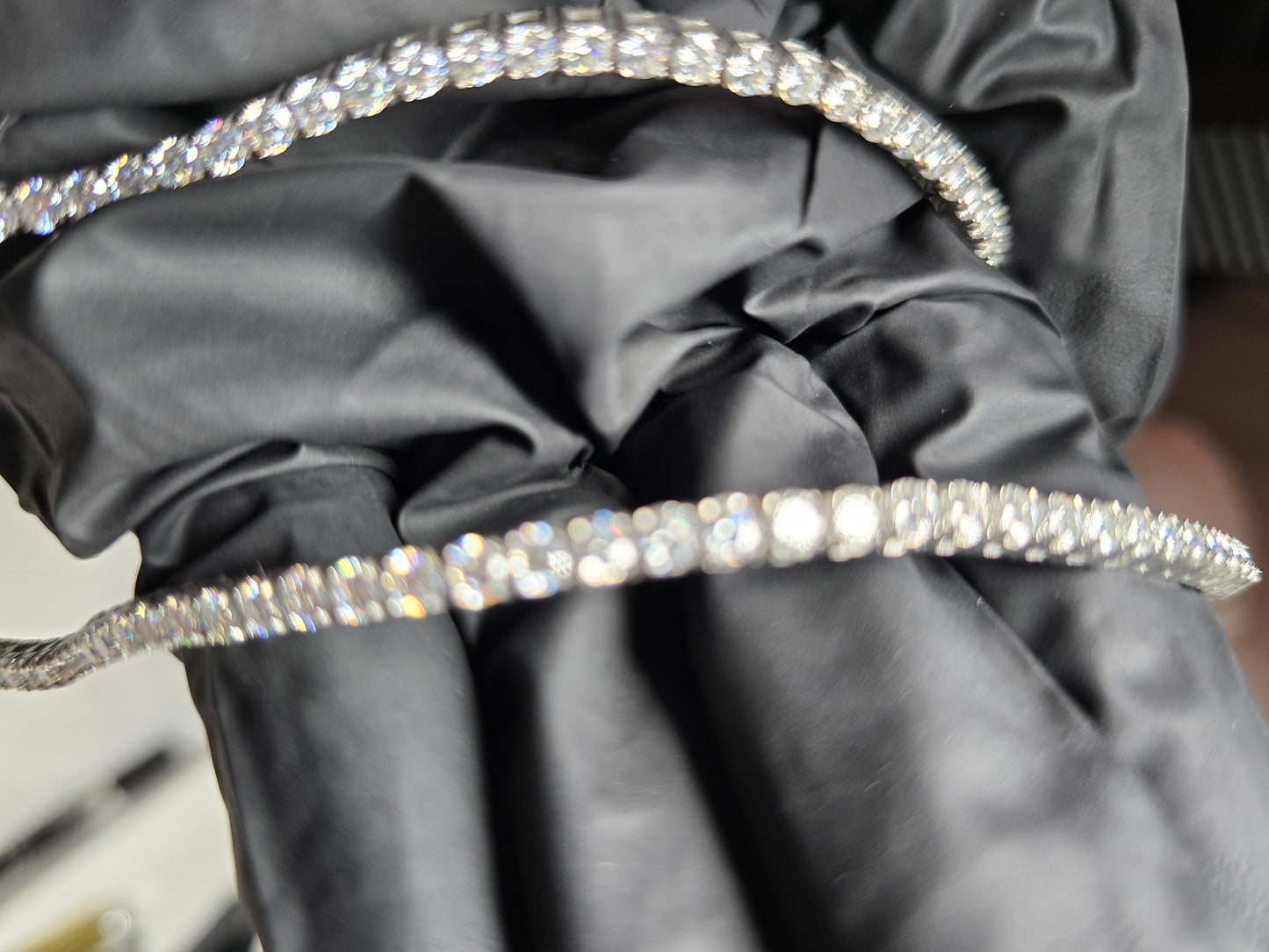 Qorn Signature Series 3mm Moissanite Tennis Chain (18") — Flawless FL D-Color 3EX