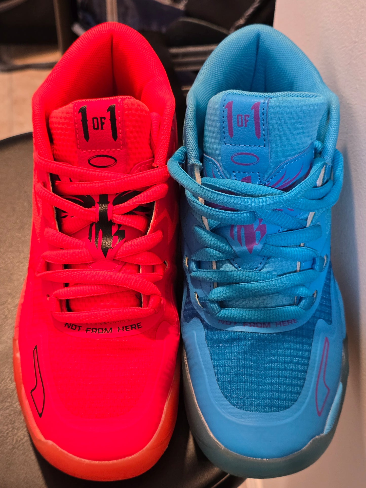 Puma lamelo Ball mb 0.1 multi color shoe. 6y(gs).Big Kids/Women. PRE-OWNED