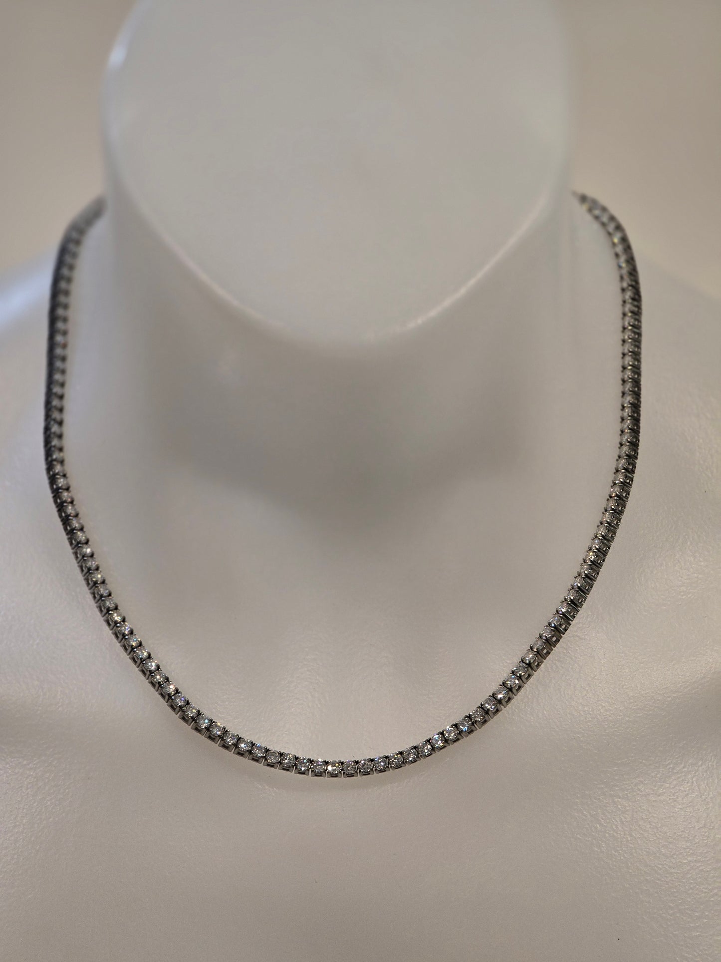Qorn Signature Series 3mm Moissanite Tennis Chain (18") — Flawless FL D-Color 3EX