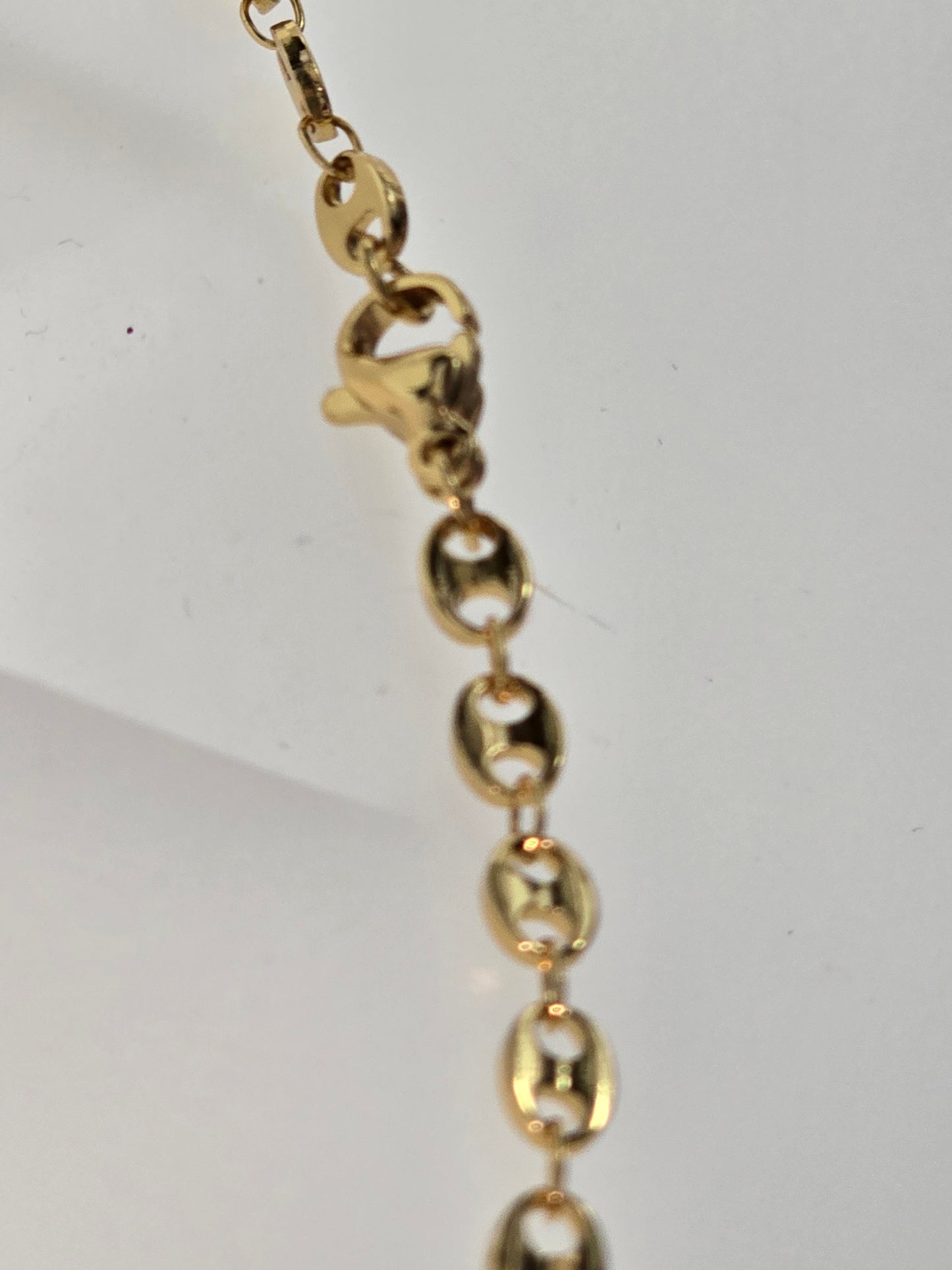 20-Inch Gold tone Mariner Link Necklace Stainless Steel