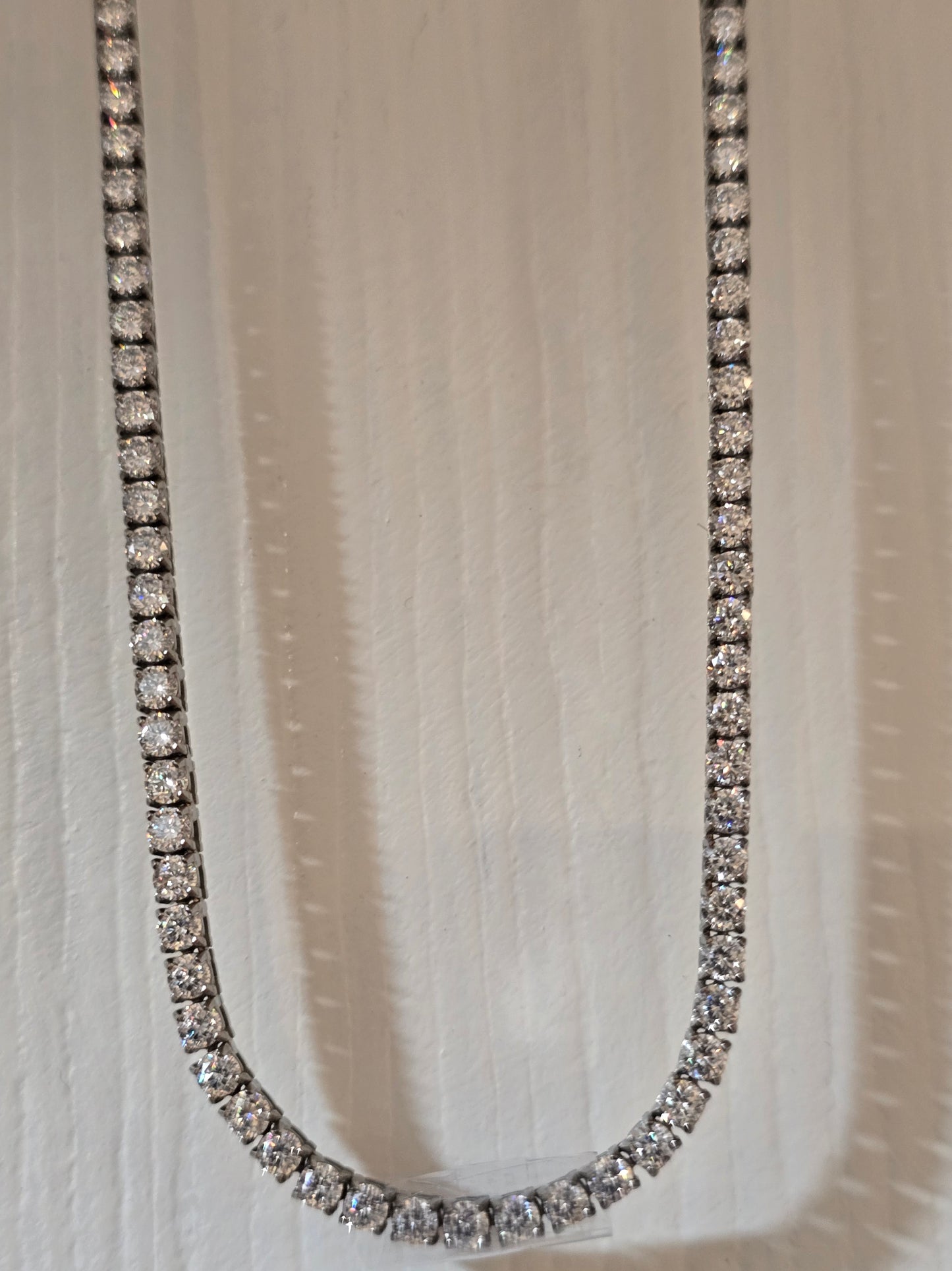 Qorn Signature Series 3mm Moissanite Tennis Chain (18") — Flawless FL D-Color 3EX