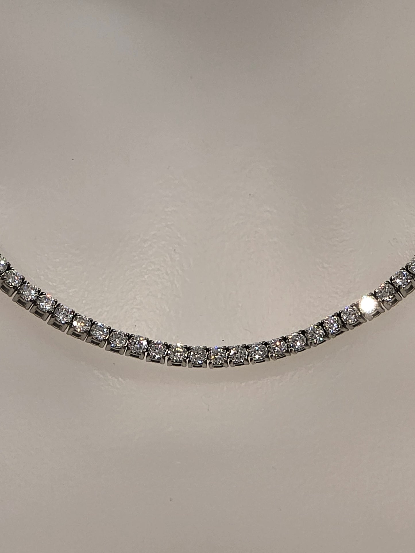 Qorn Signature Series 3mm Moissanite Tennis Chain (18") — Flawless FL D-Color 3EX