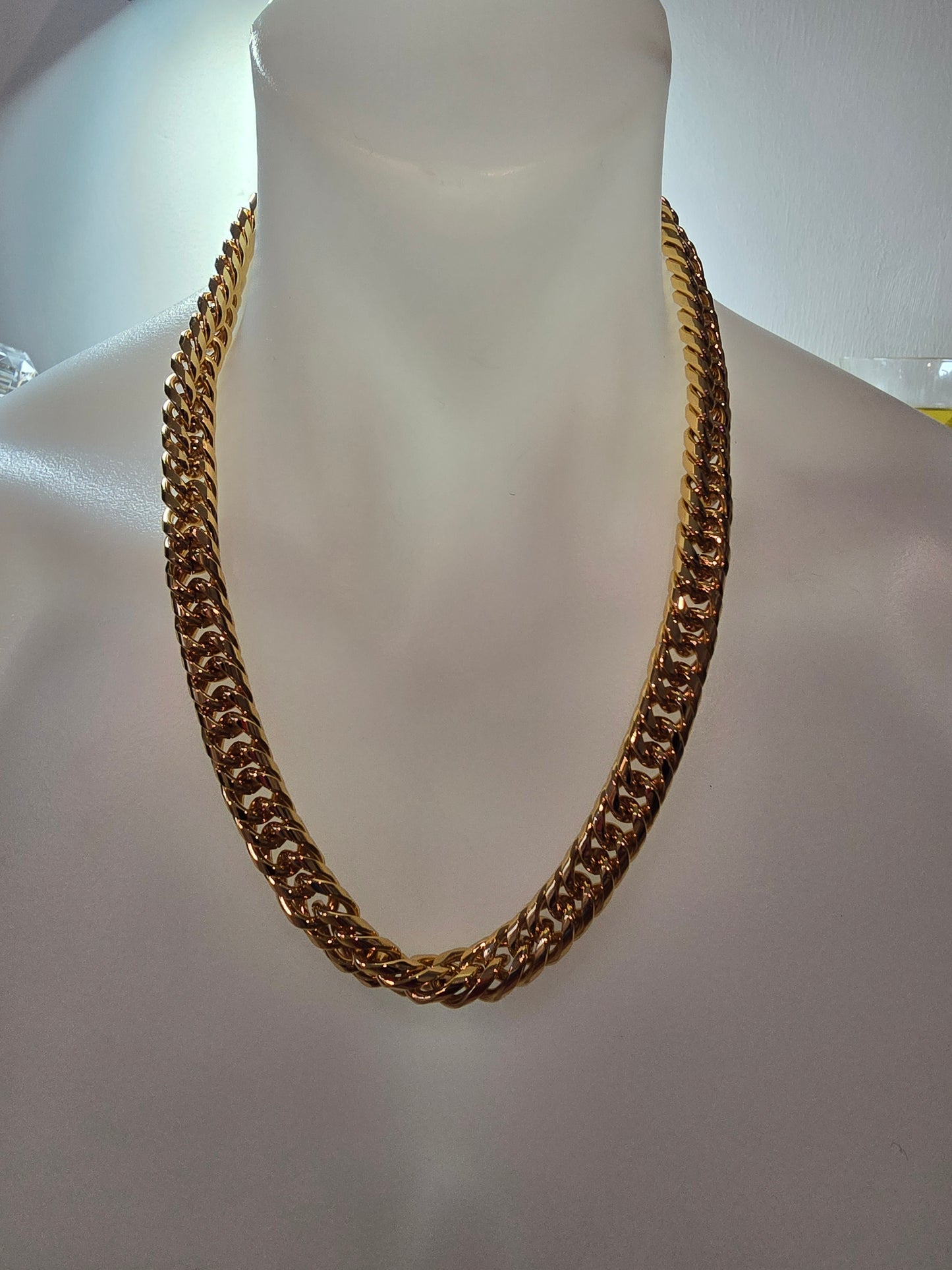 Bold 13mm Cuban Stainless Steel Chain Necklace - 20" (7.5 oz) - New & Tarnish resistance